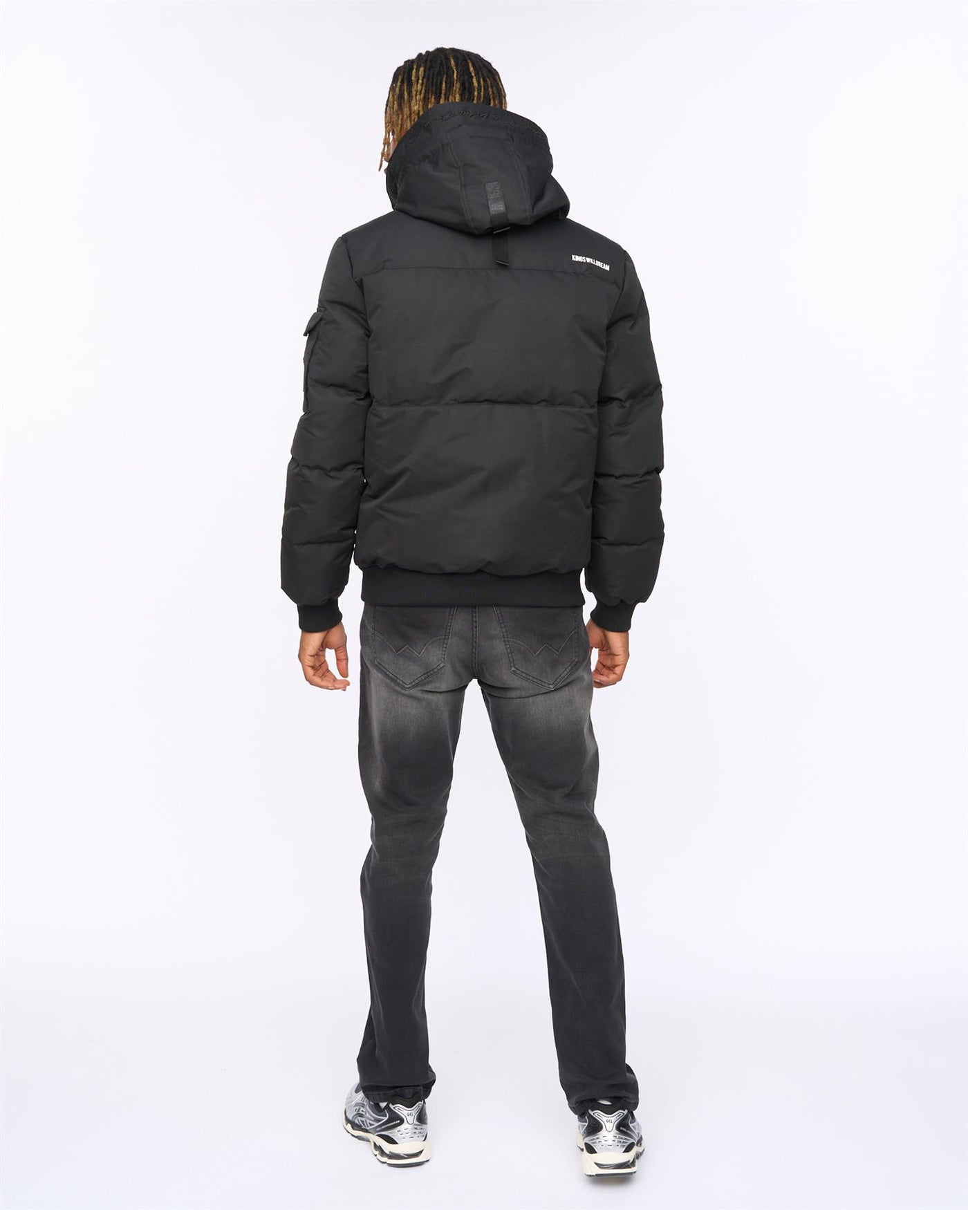 Mens Wakaday Bomber Jacket Black