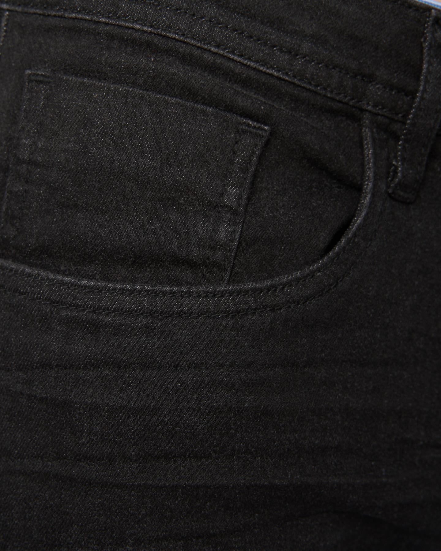 Crosshatch Mens Malcolm Slim Fit Jeans Black Wash