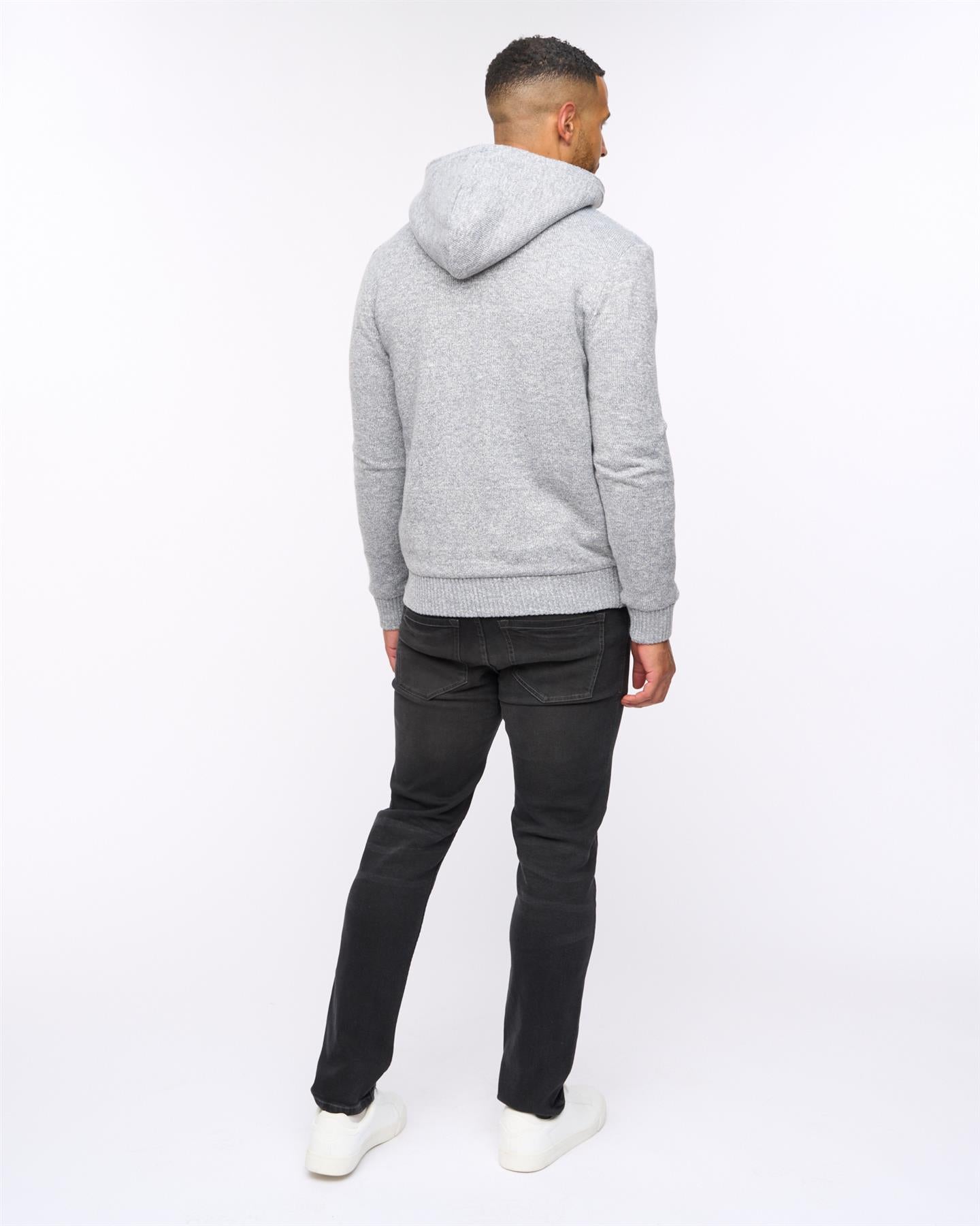 Mens Tonbridge Cardigan Light Grey Marl