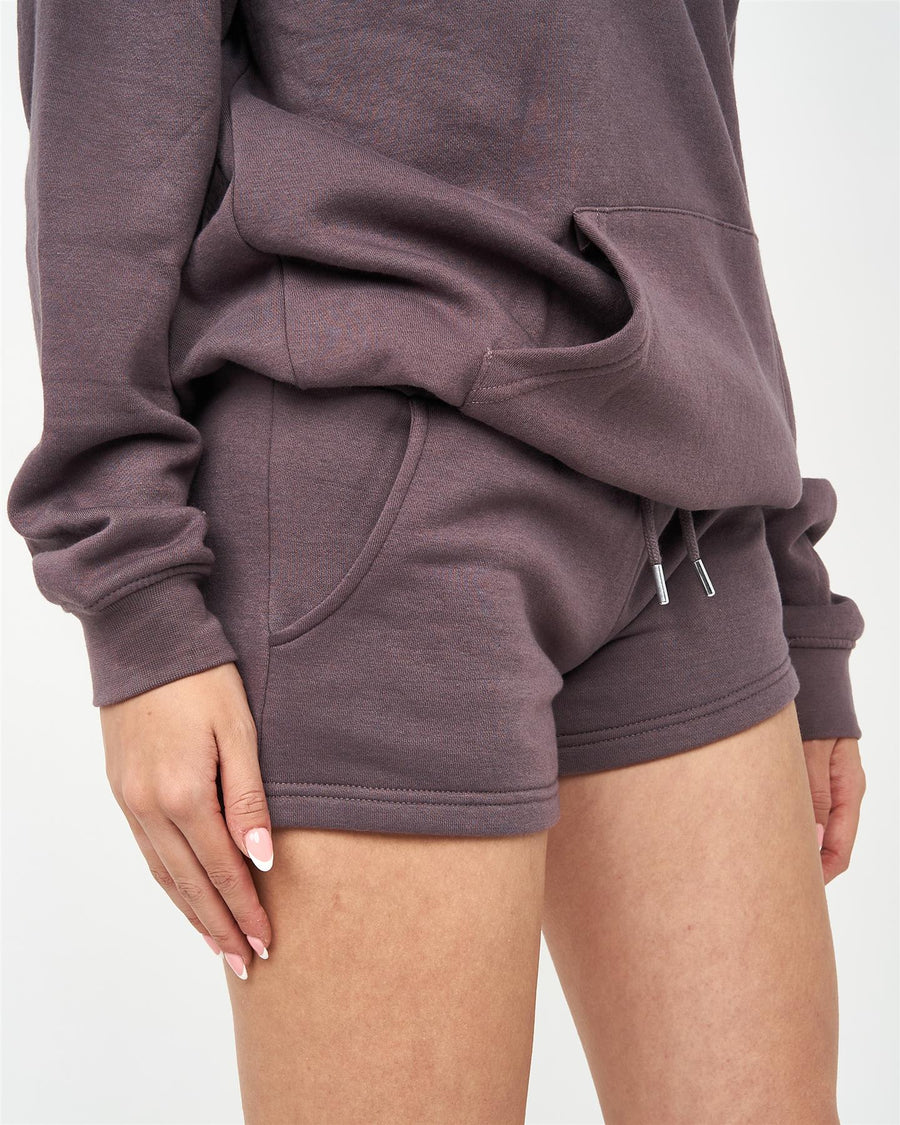 Womens Shimila Jog Shorts Charcoal Mauve