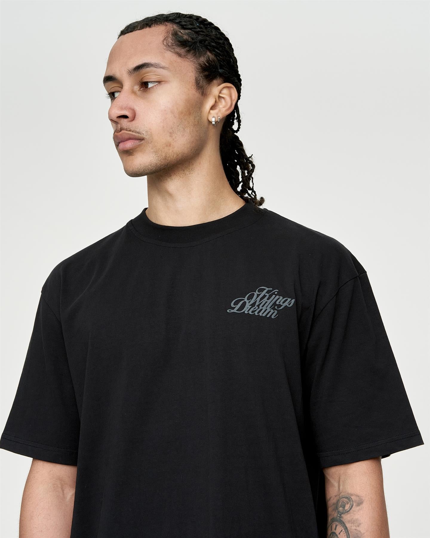 Mens Studio Scripted T-Shirt Black
