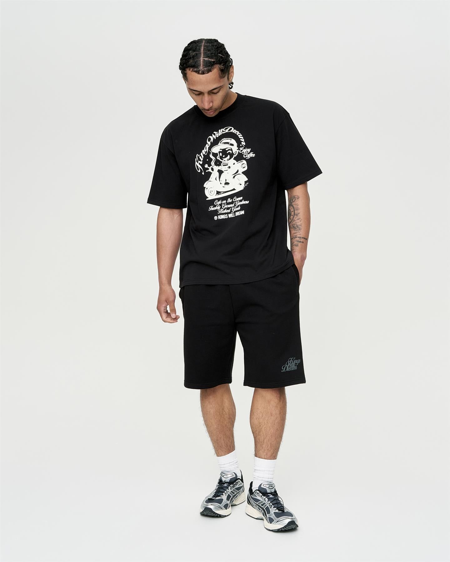 Mens Studio Cafe Boy T-Shirt Black