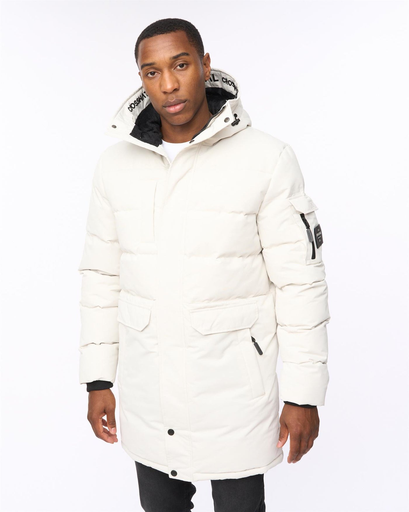 Mens Milwaka Long Jacket Putty