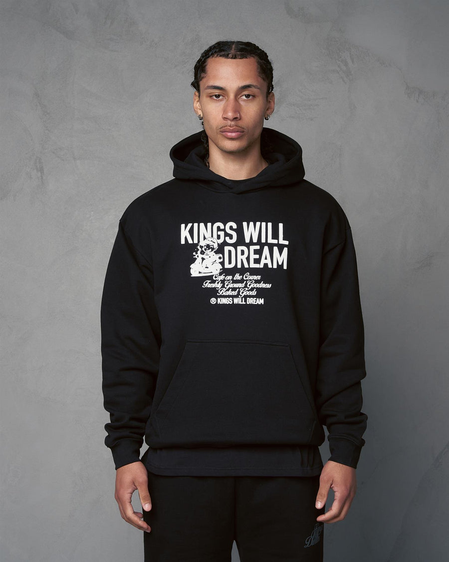 Mens Studio Cafe Boy Hoodie Black