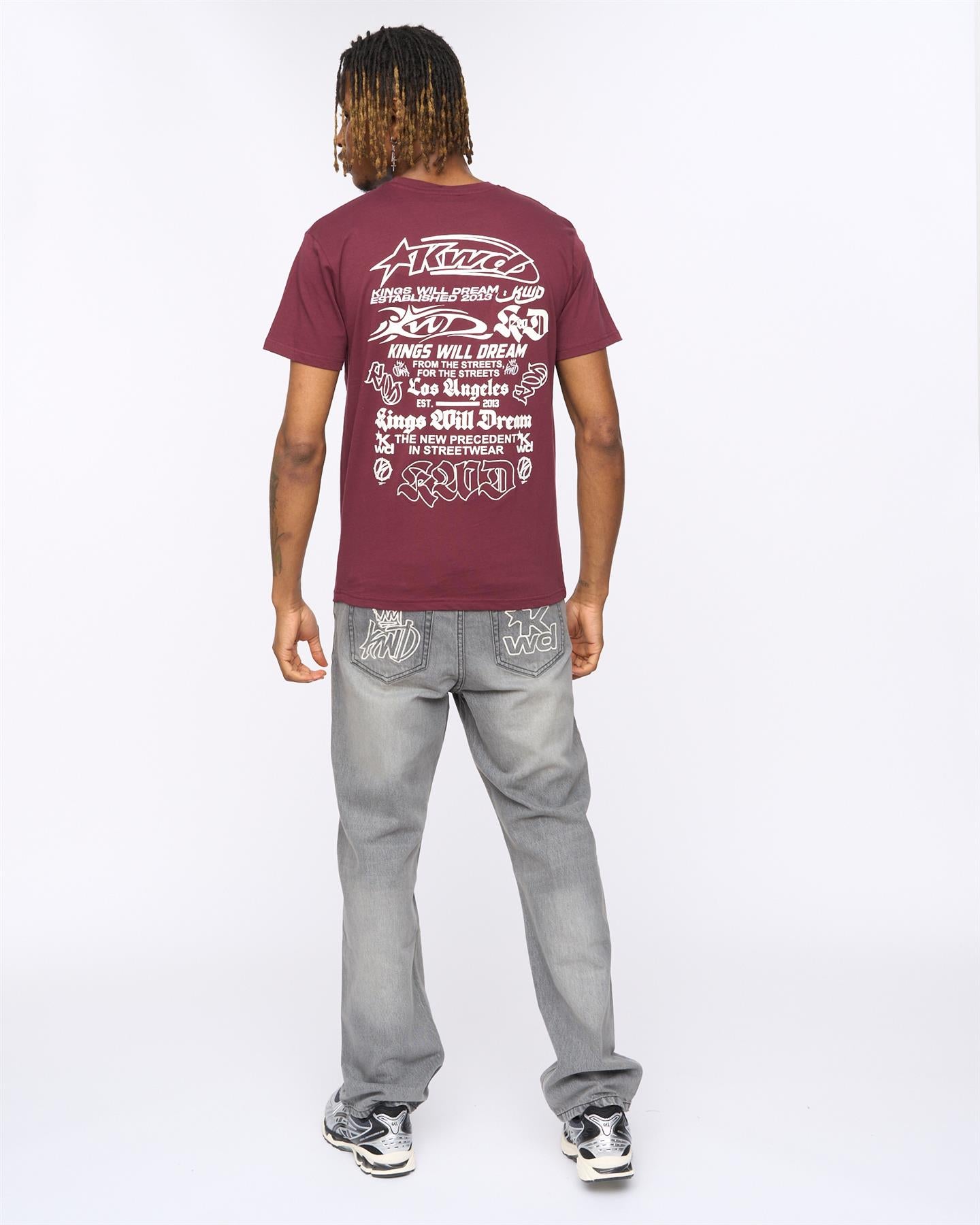 Mens Cartellio T-Shirt Burgundy