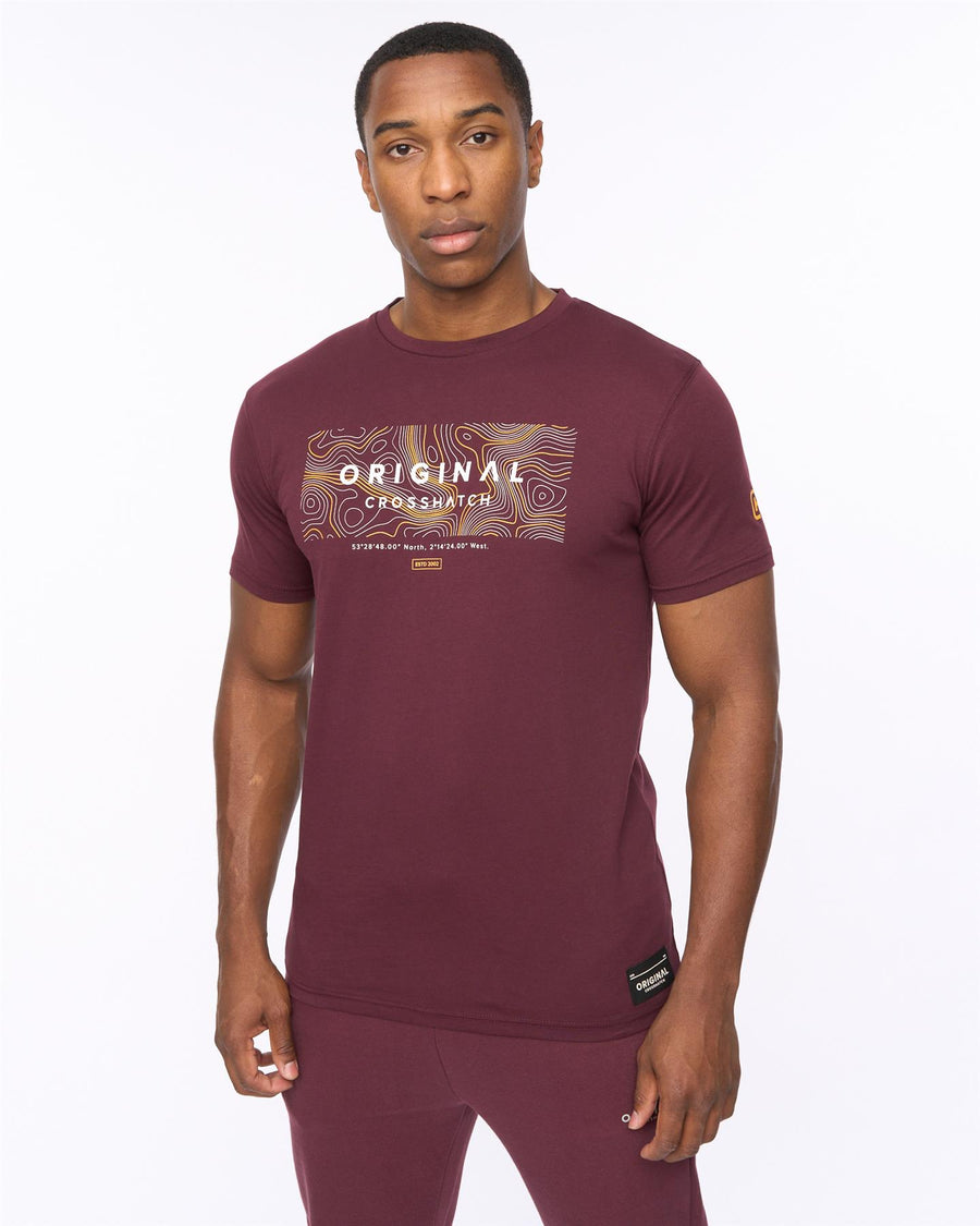 Mens Mappedout T-Shirt Raisin