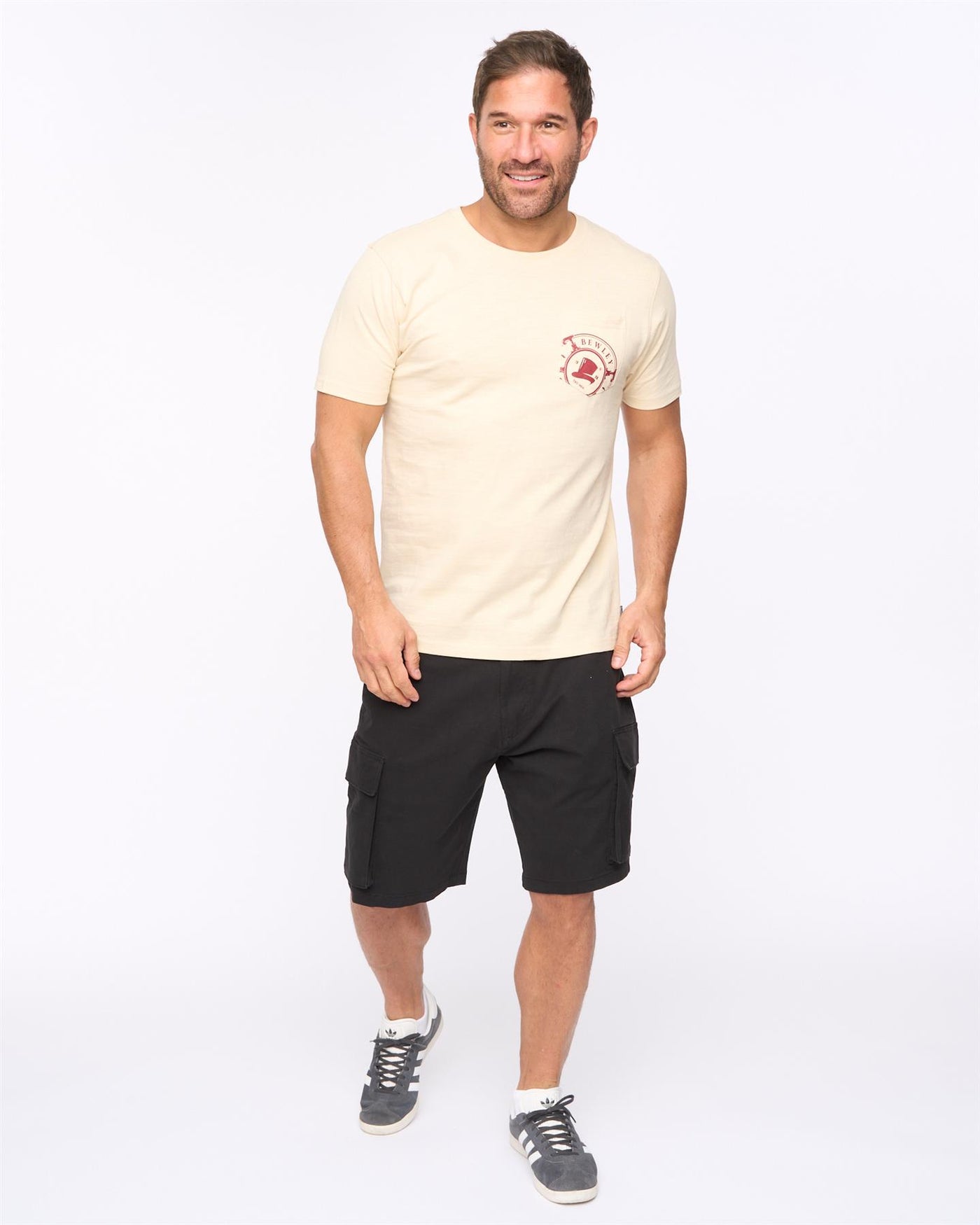 Mens Kinson T-Shirt Stone