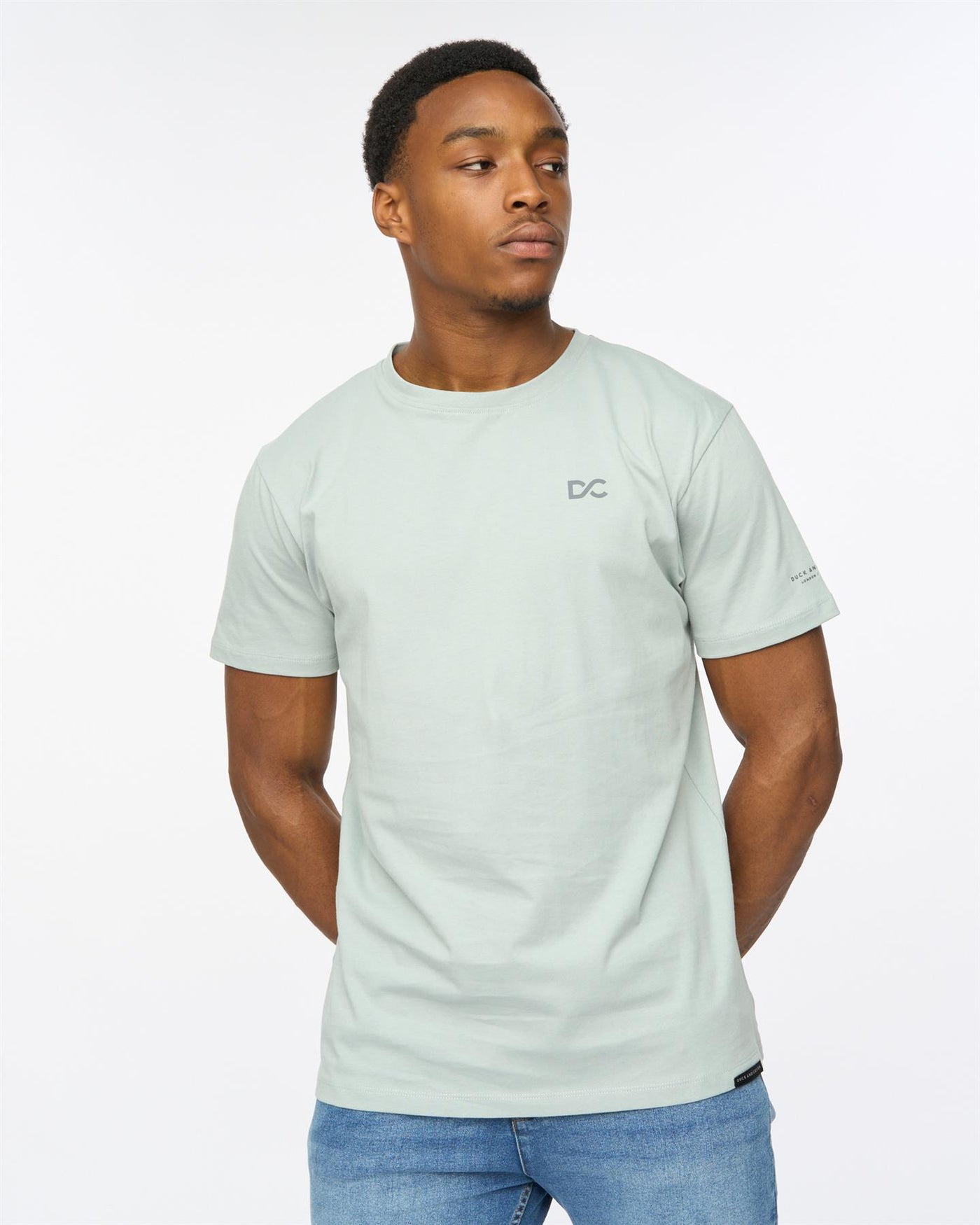 Mens Trimlines Heavy T-Shirt Steel Blue