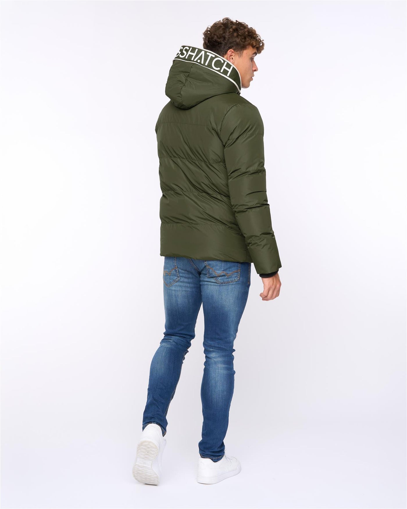 Mens Sandbox Hooded Jacket Olive