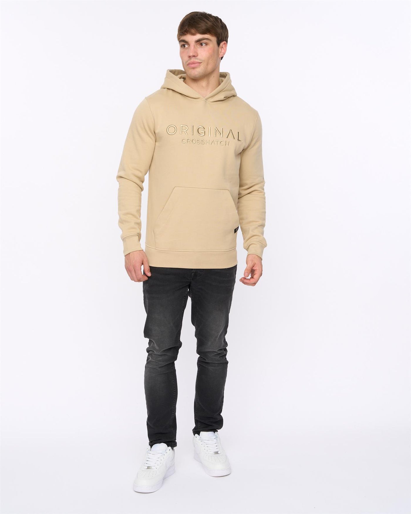 Mens Haromere Hoodie Stone
