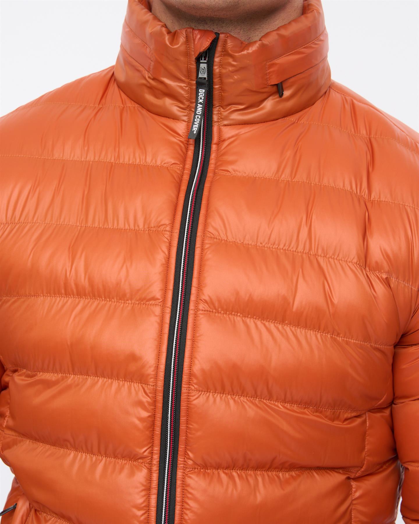 Mens Shemmy Two Quilted Jacket Orange