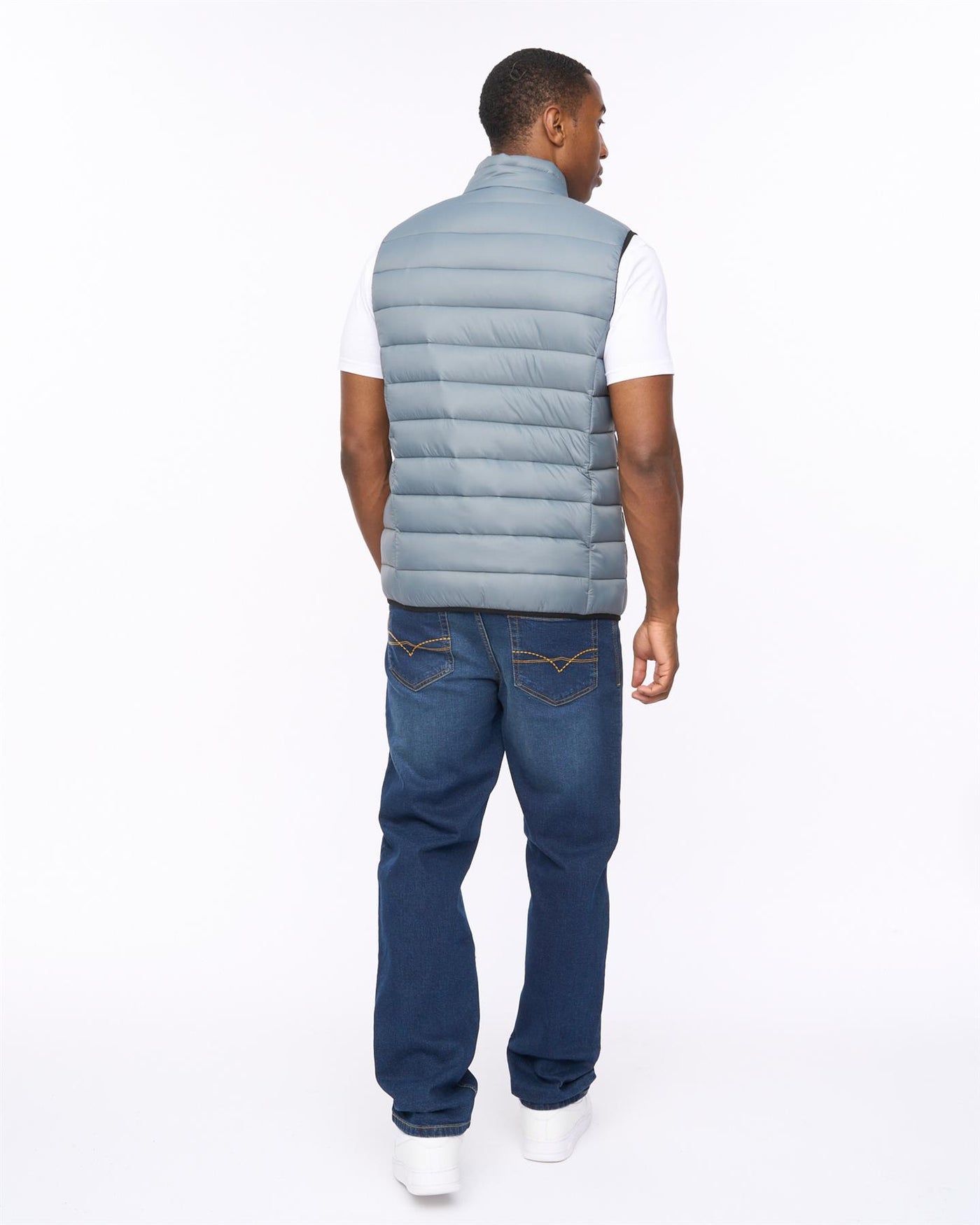 Mens Gattering MVE Gilet Denim Blue