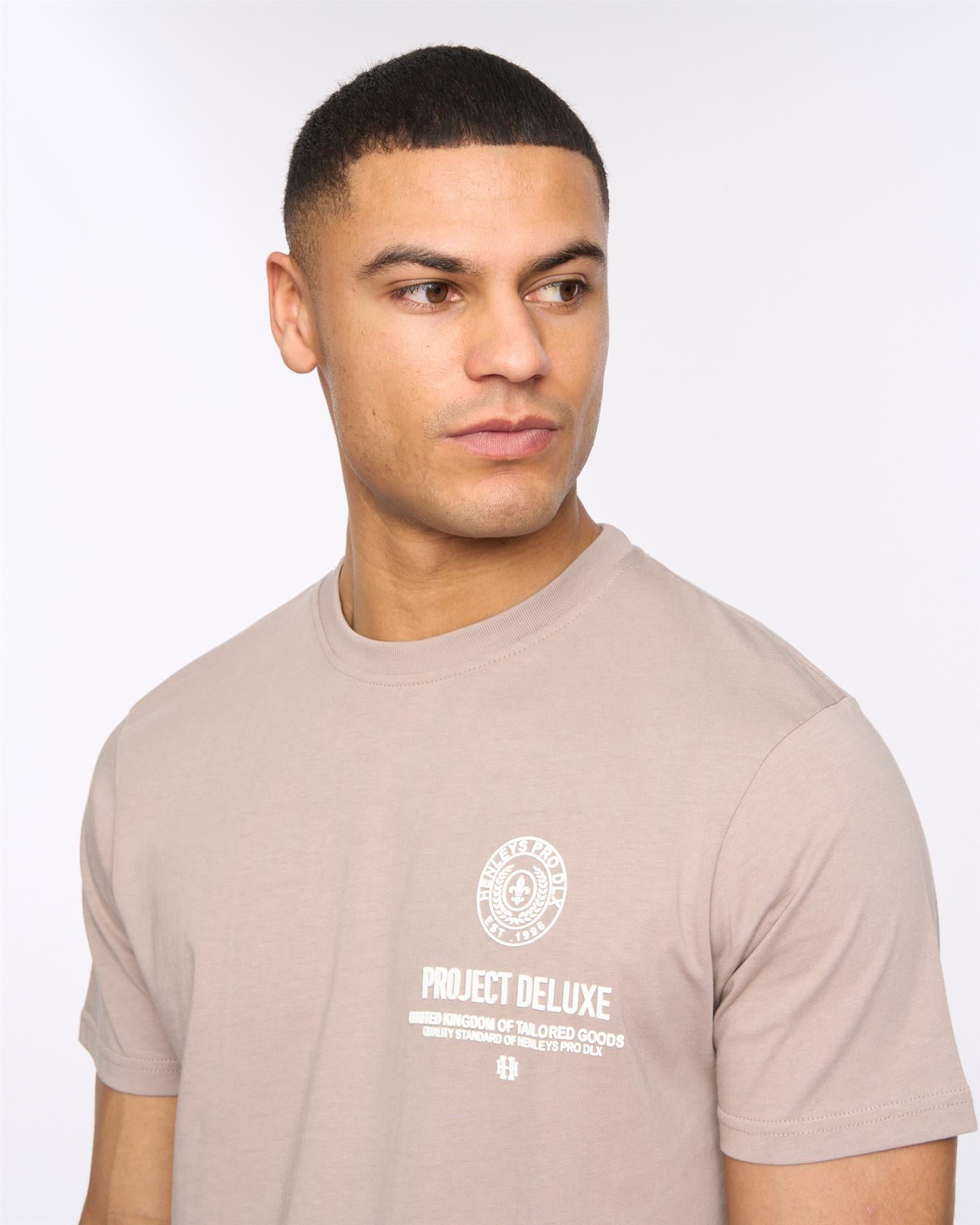 Mens Henstamp T-Shirt Taupe