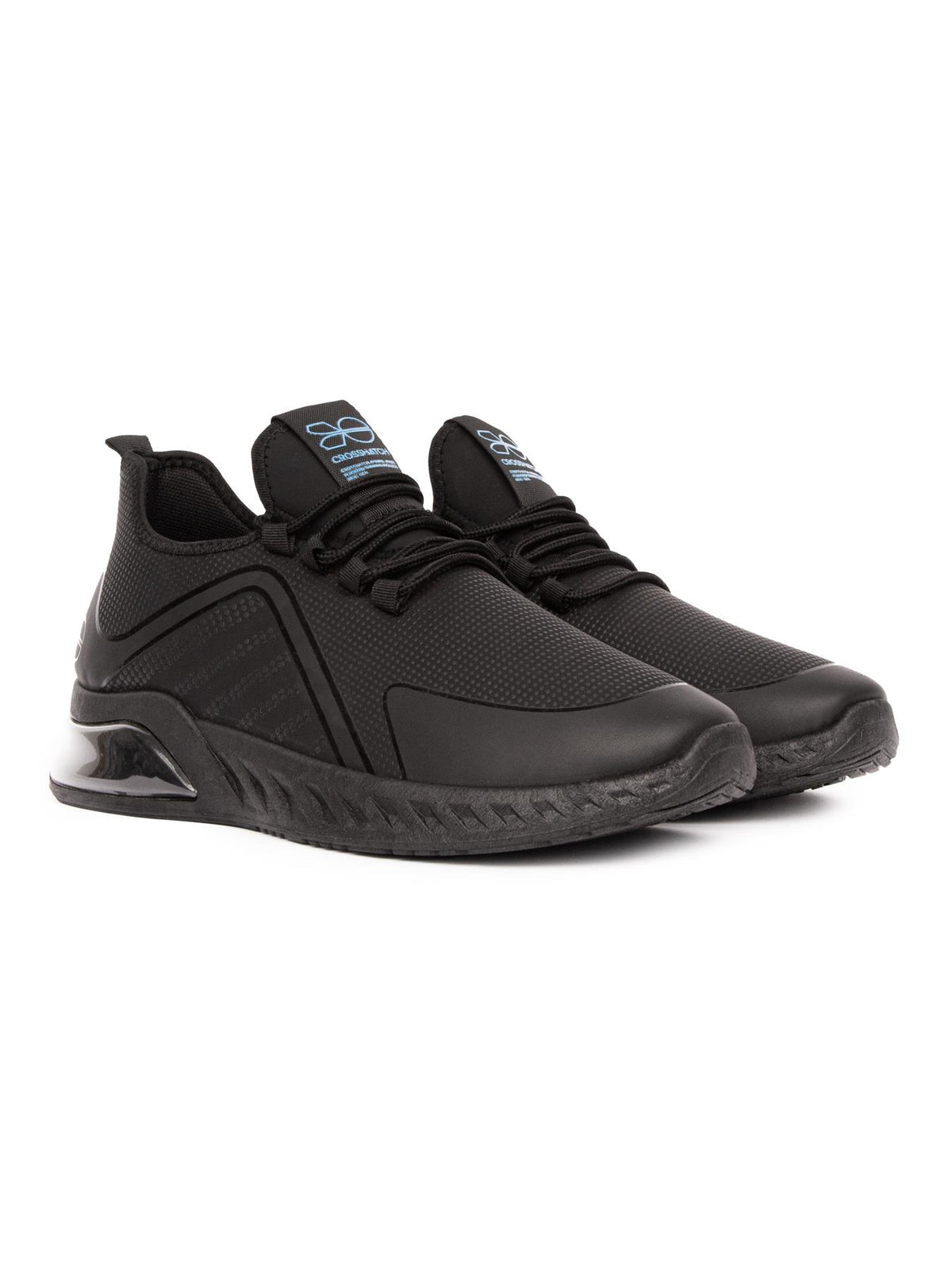 Mens Clarington Trainers Black/Blue