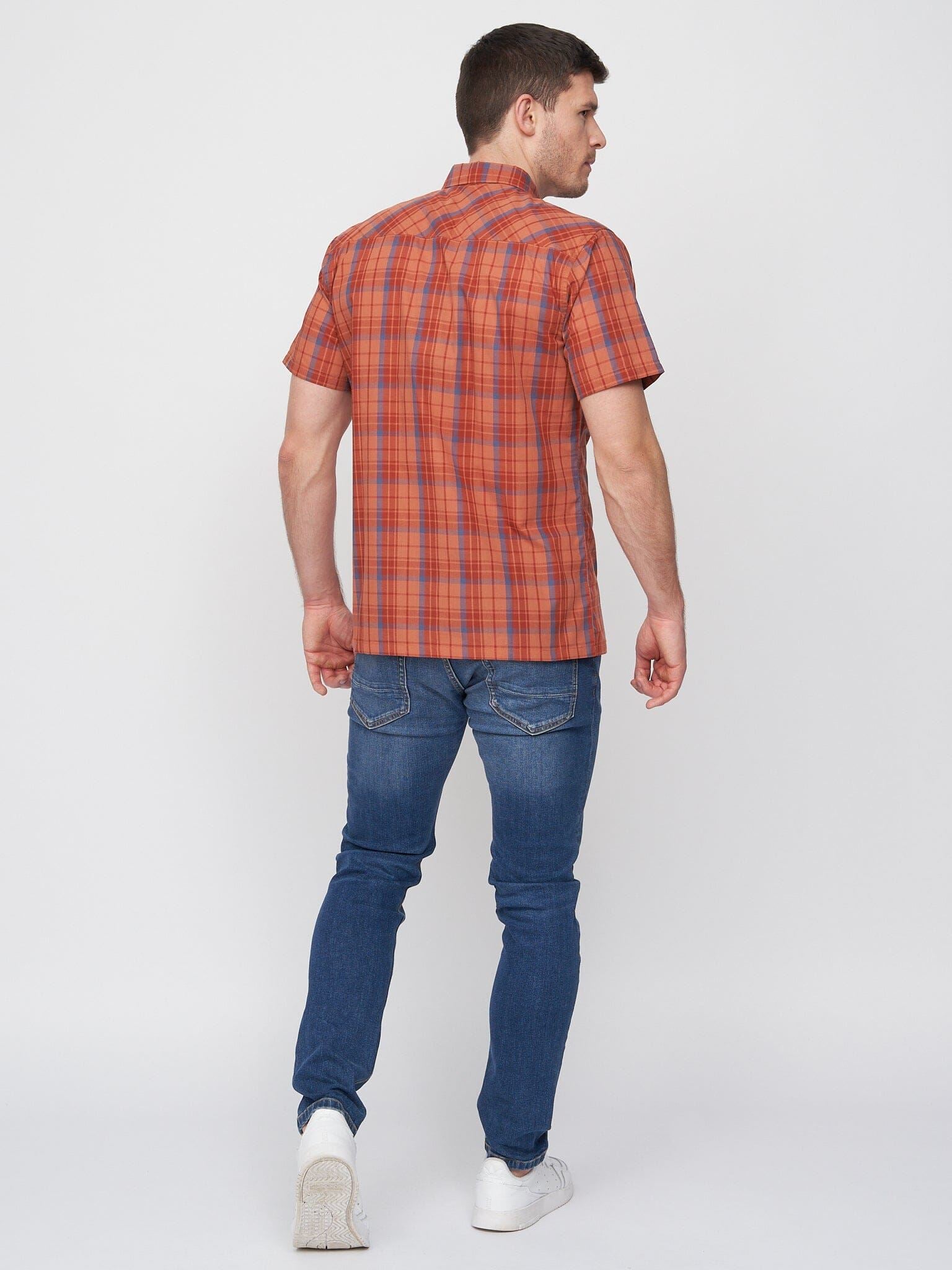 Femington Short Sleeve Shirt Red Check