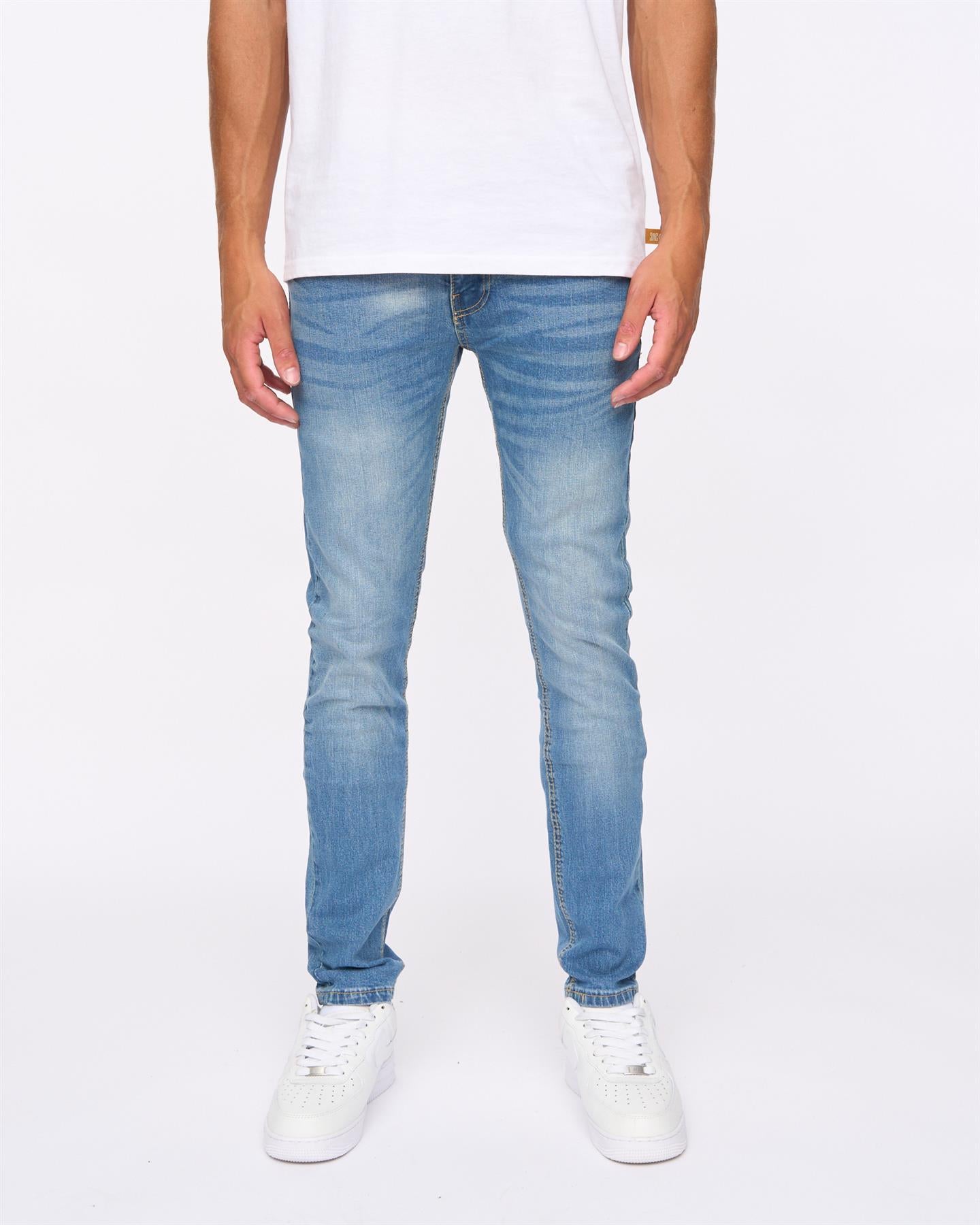 Mens Maylead Slim Fit Jeans Light Wash
