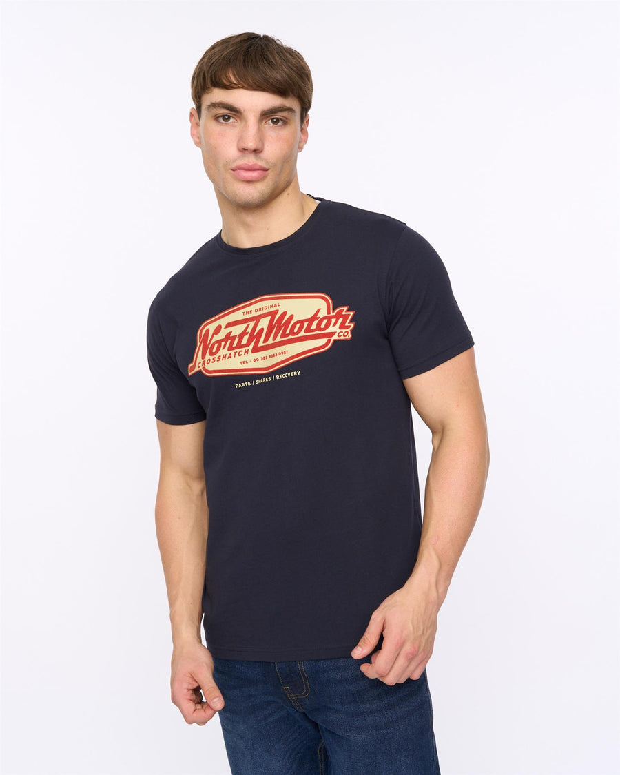 Mens Hellmere T-Shirt Navy