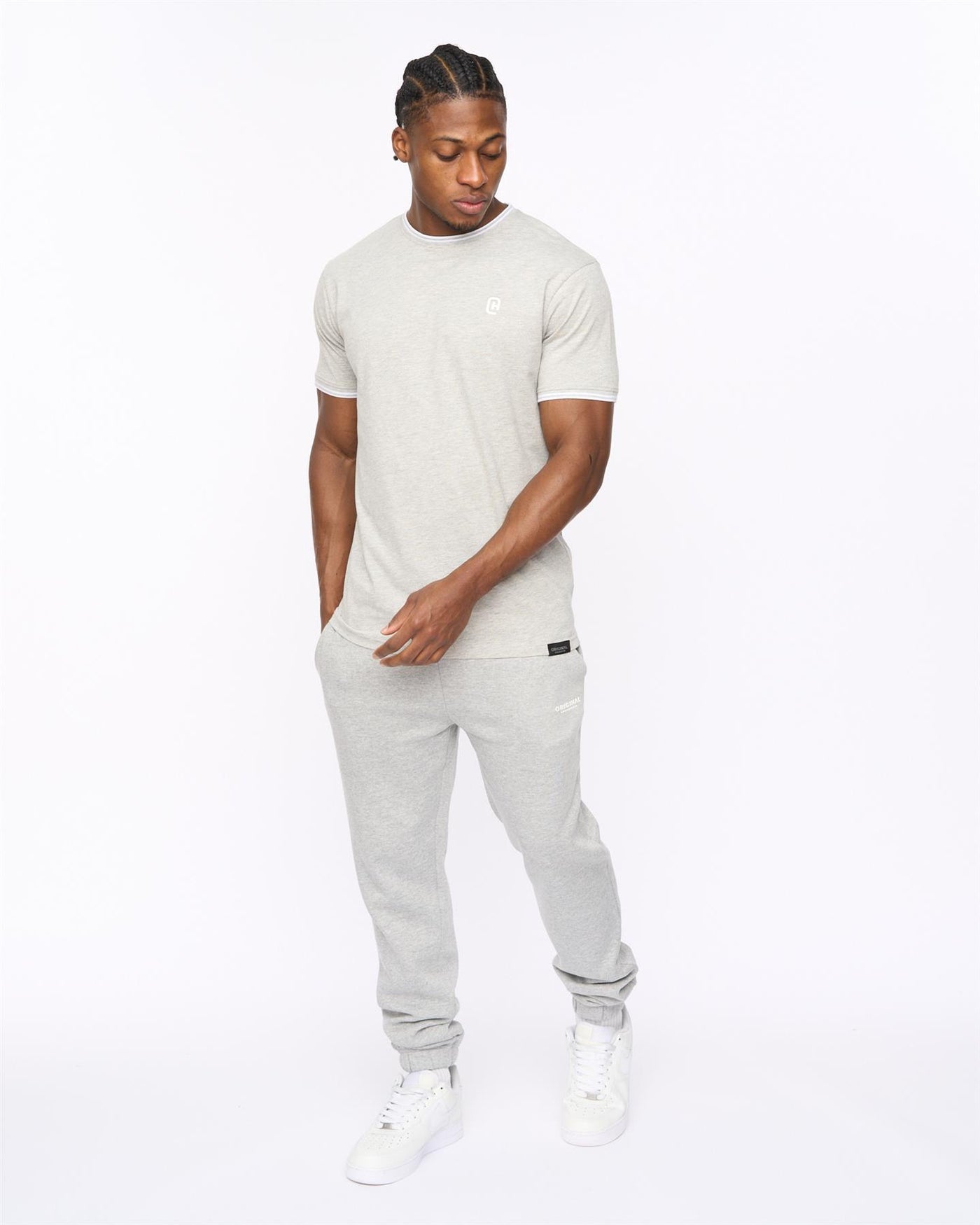 Mens Preece Joggers Grey Marl