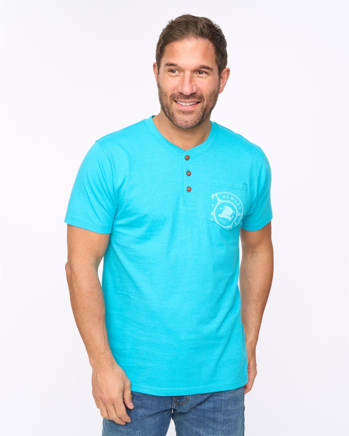 Mens Garside T-Shirt Turquoise
