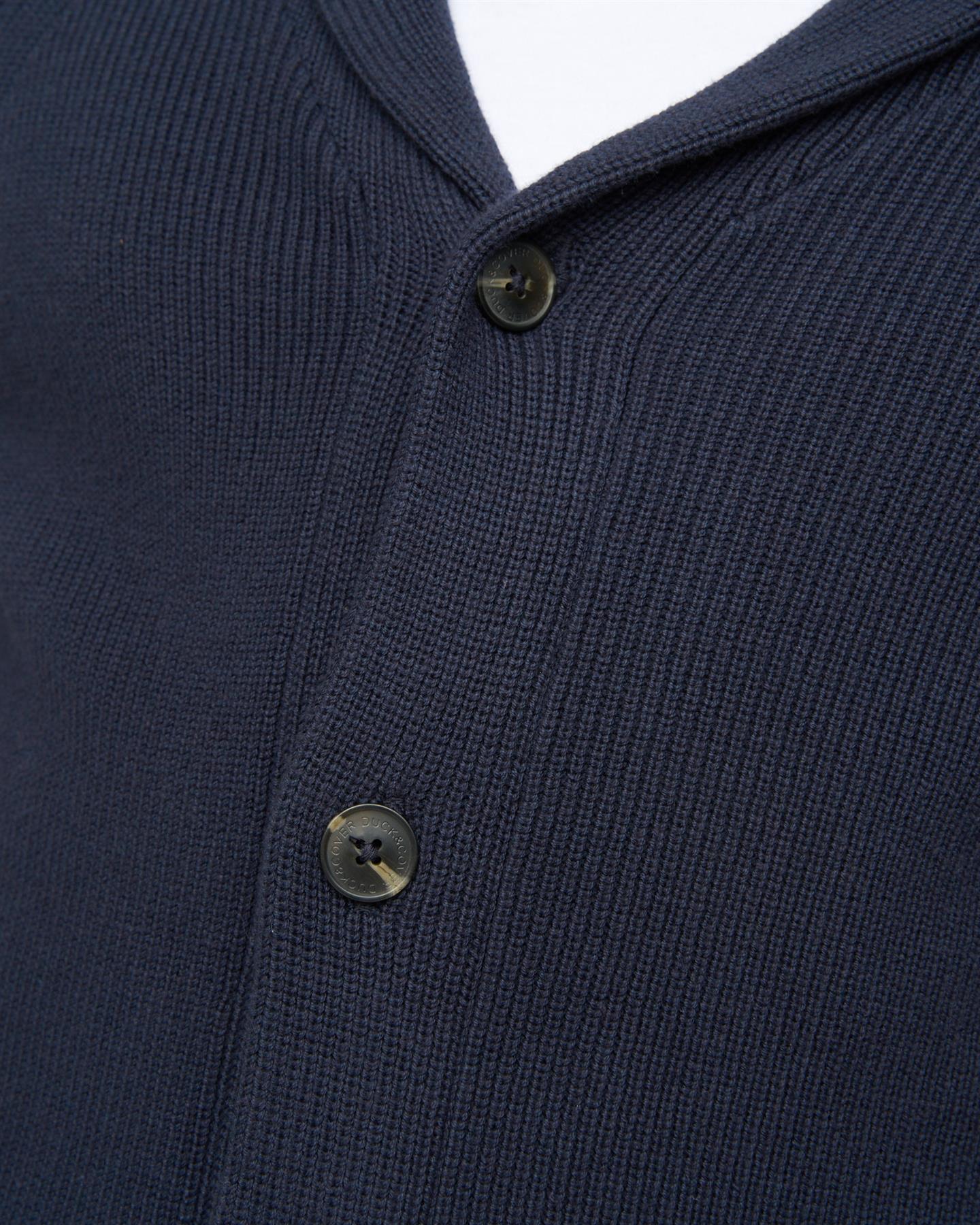 Mens Venosa Shawl Cardigan Navy