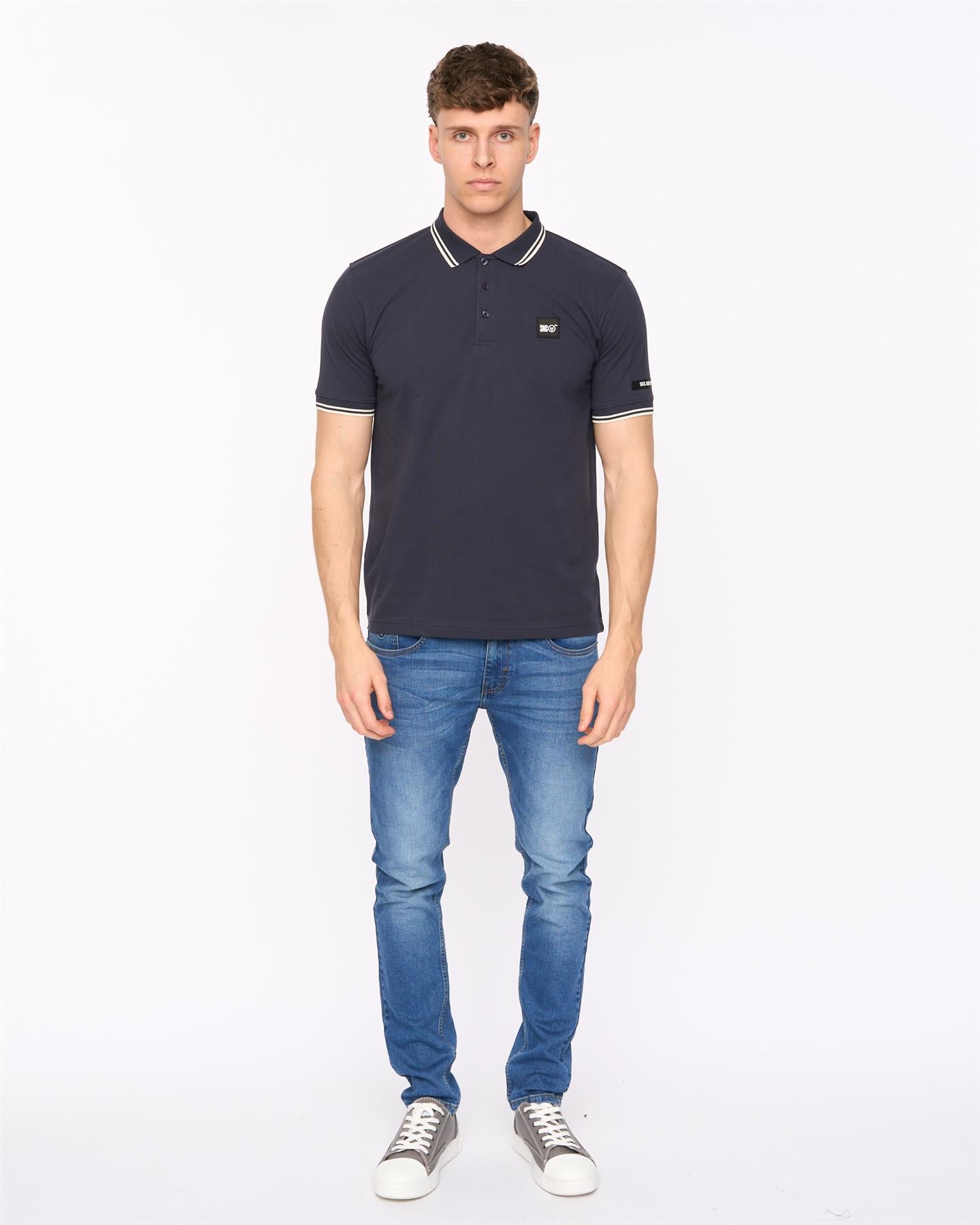 Mens Wrentham Polo Denim Blue