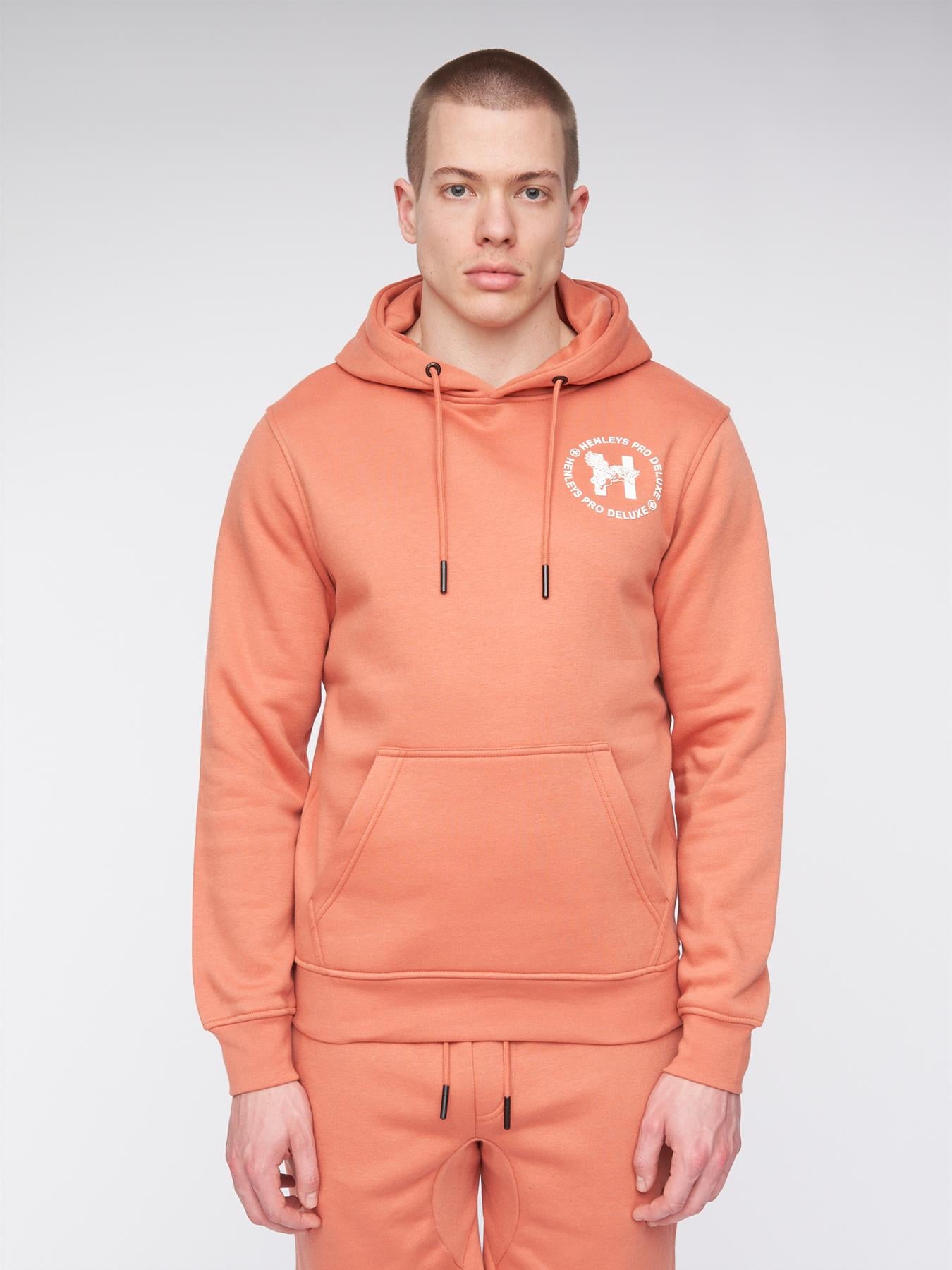 Mens Metafone Hoodie Brick Red