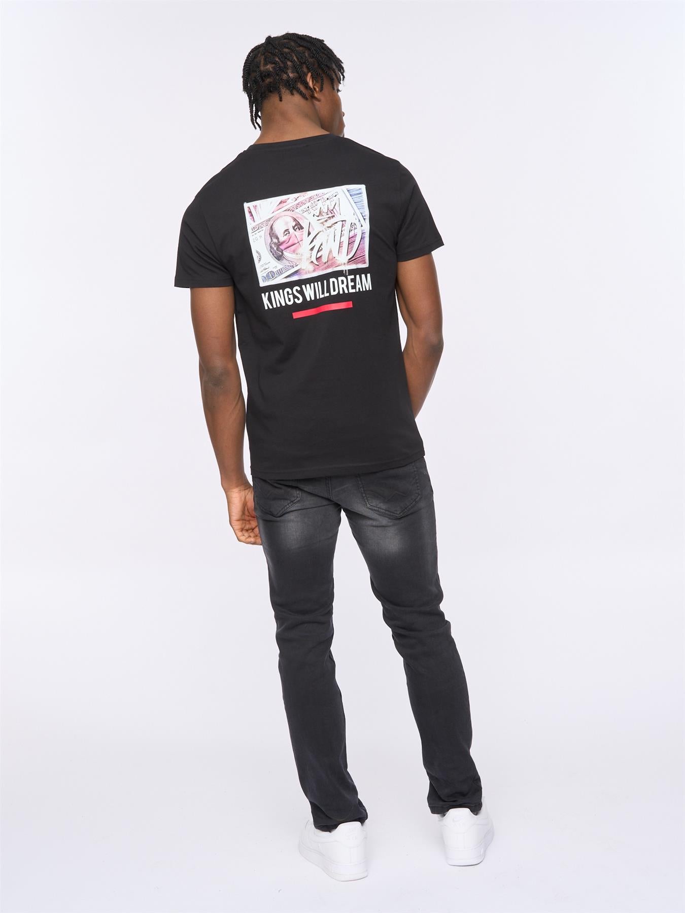 Mens Dollar Bills T-Shirt Black