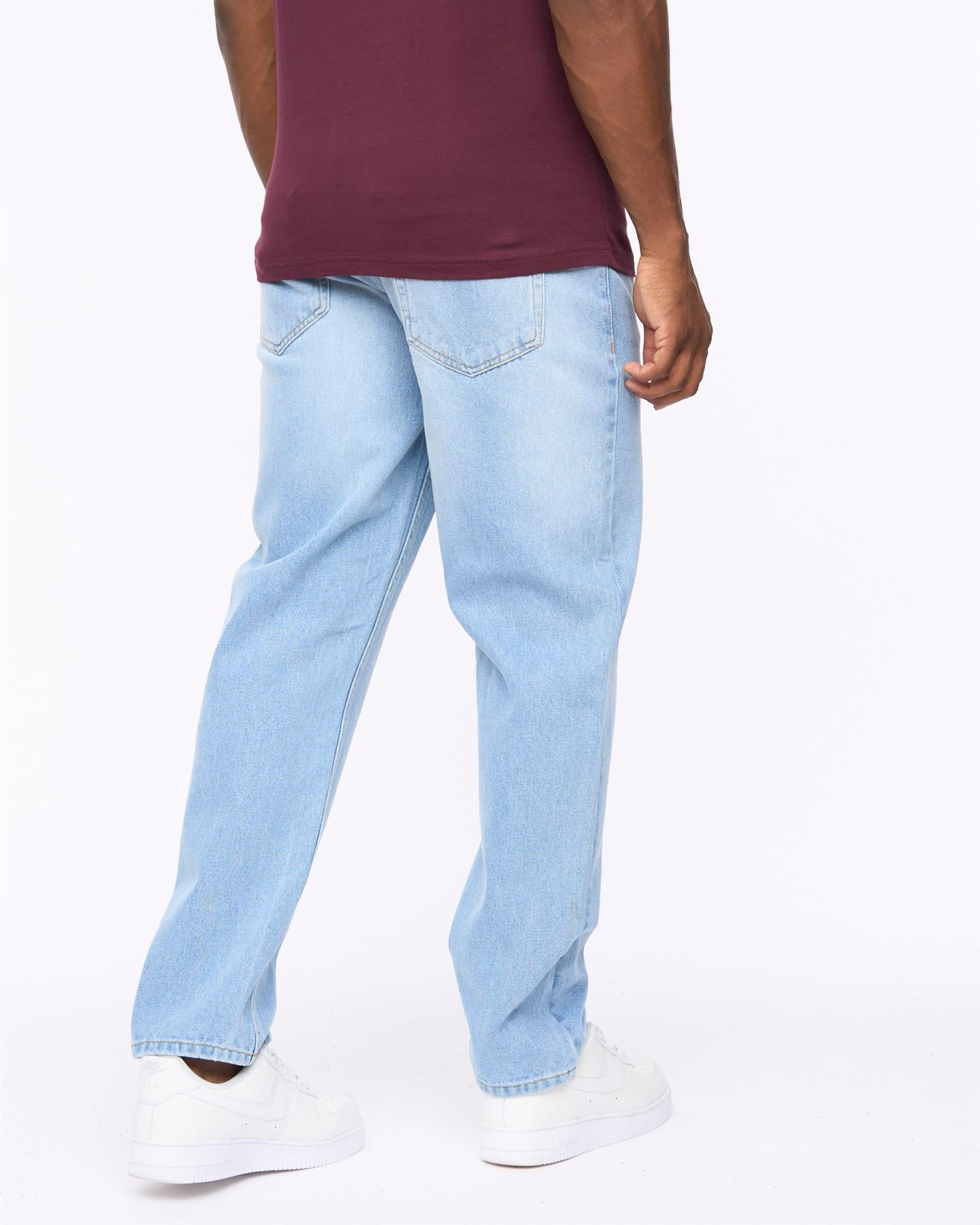 Mens Tillman Baggy Jeans Light Wash