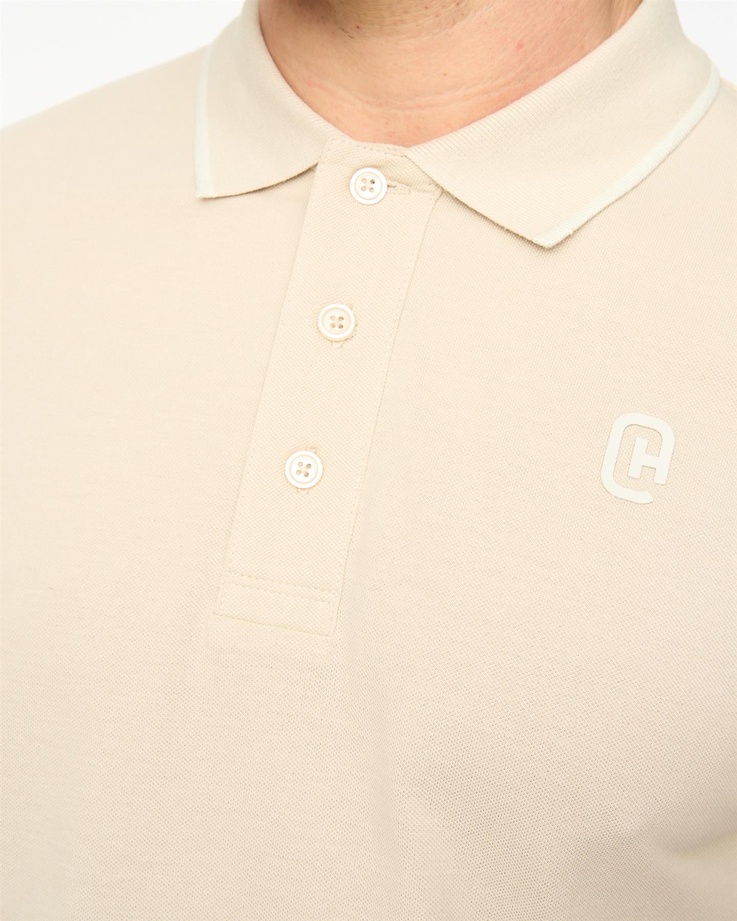 Mens Crufton Polo Light Stone