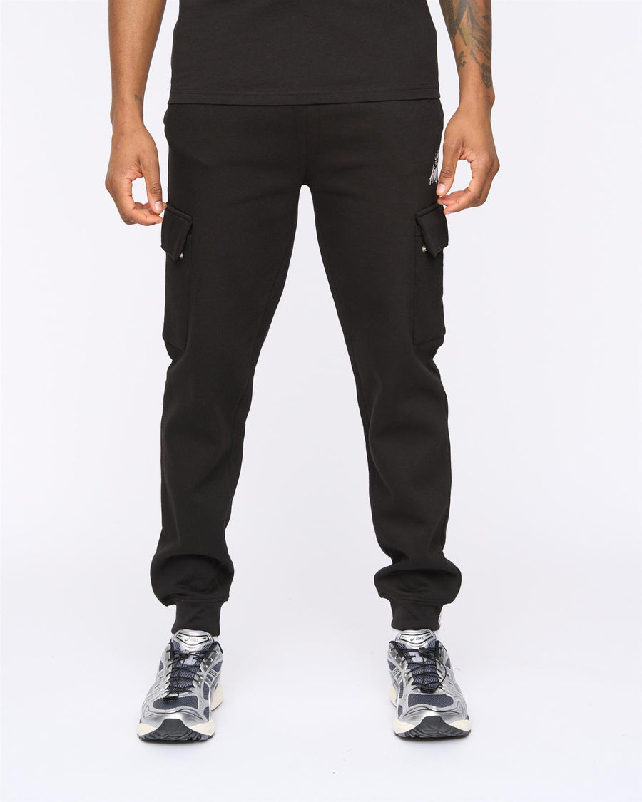 Mens Crosby Cargo Joggers Black