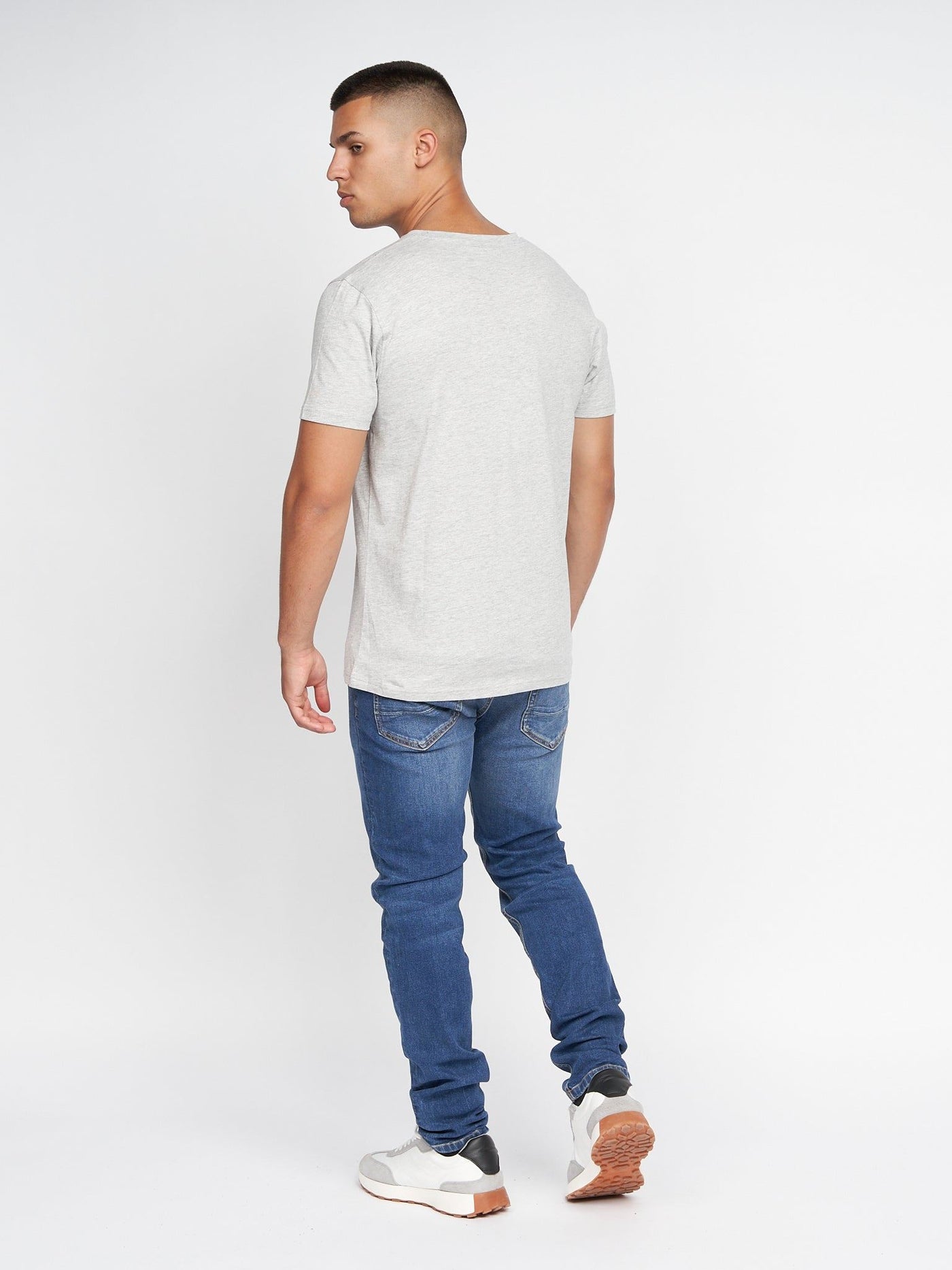 Cramtar T-Shirt 2pk Navy/Grey Marl
