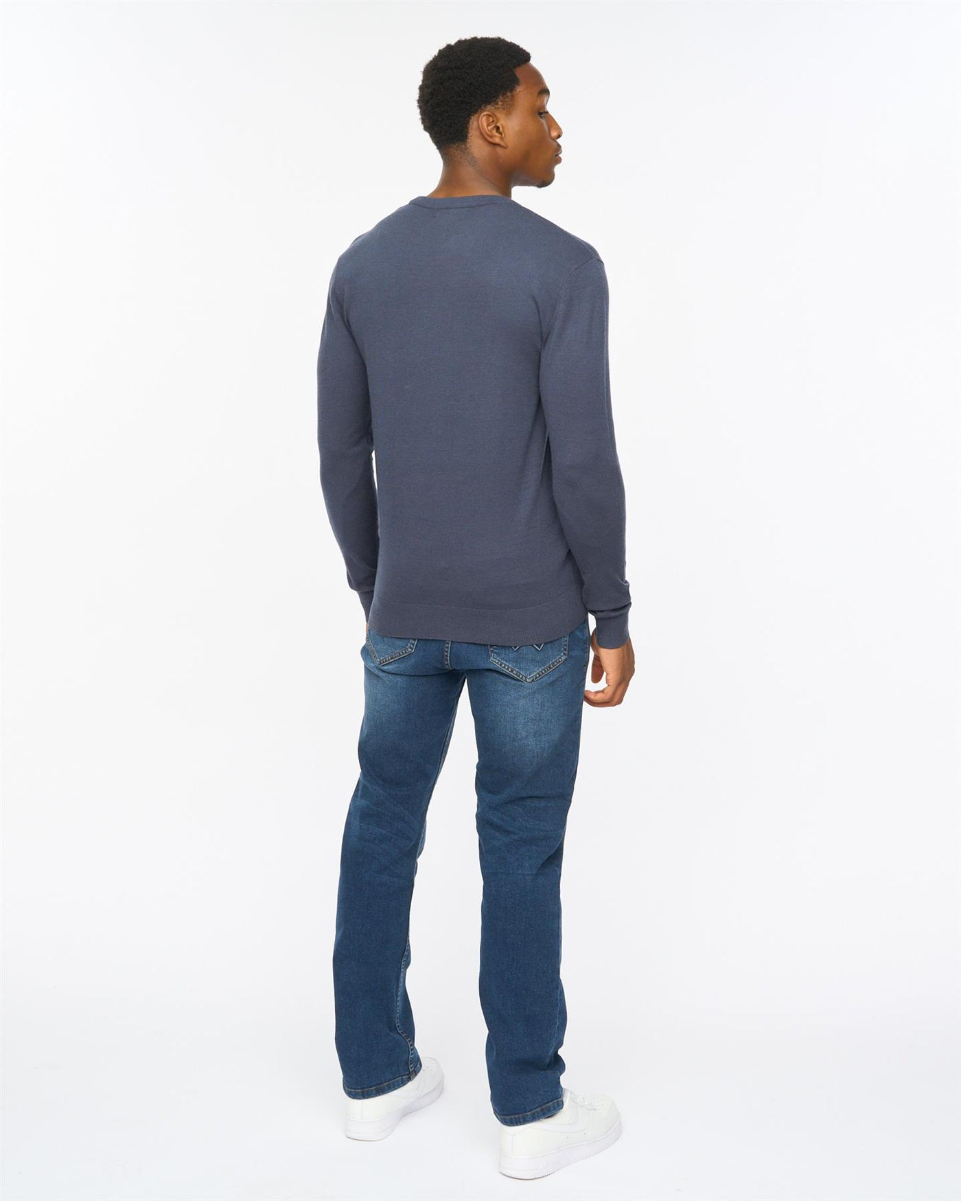 Mens Consenza Crew Knit Navy