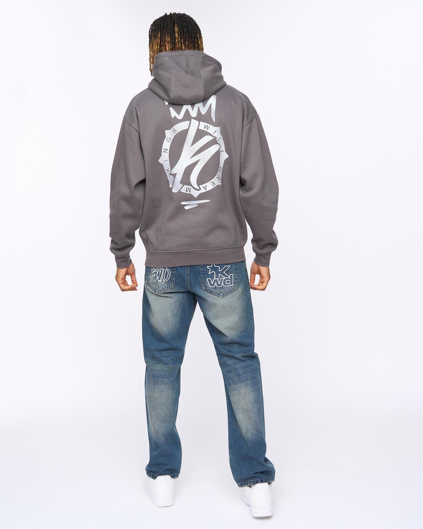 Mens Kayspray Hoodie  Asphalt