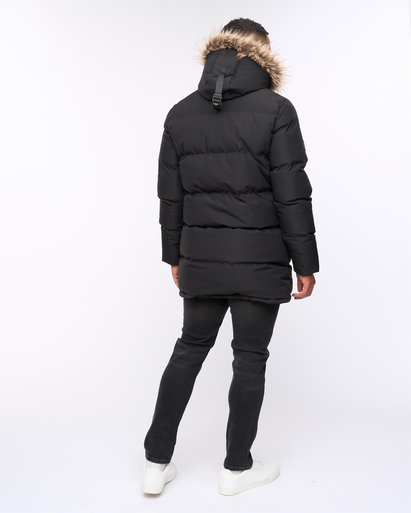 Northbrook Mid Length Parka Black