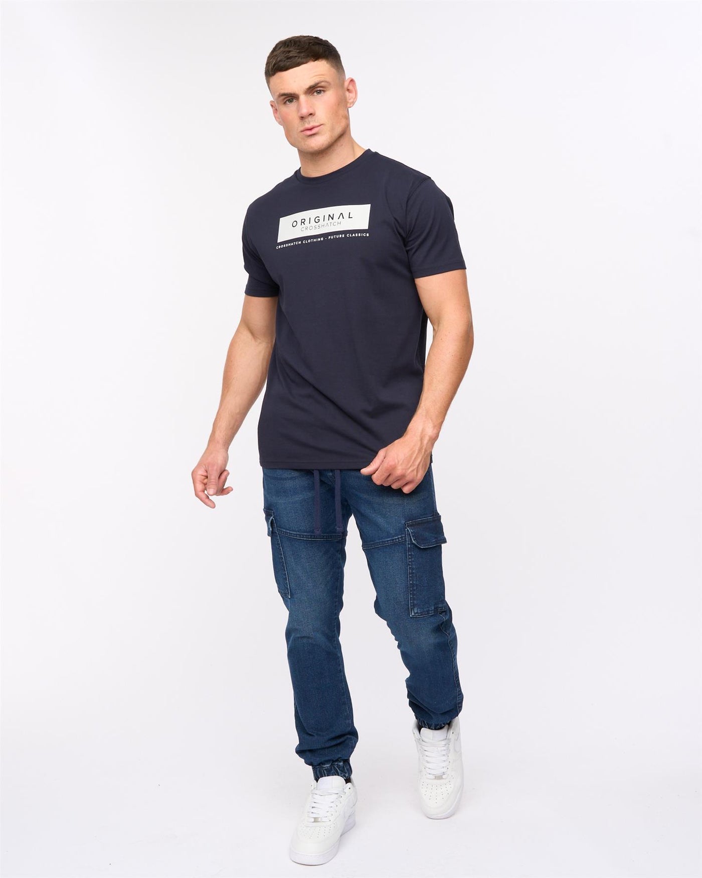 Malimore Cargo Cuff Jeans Dark Wash