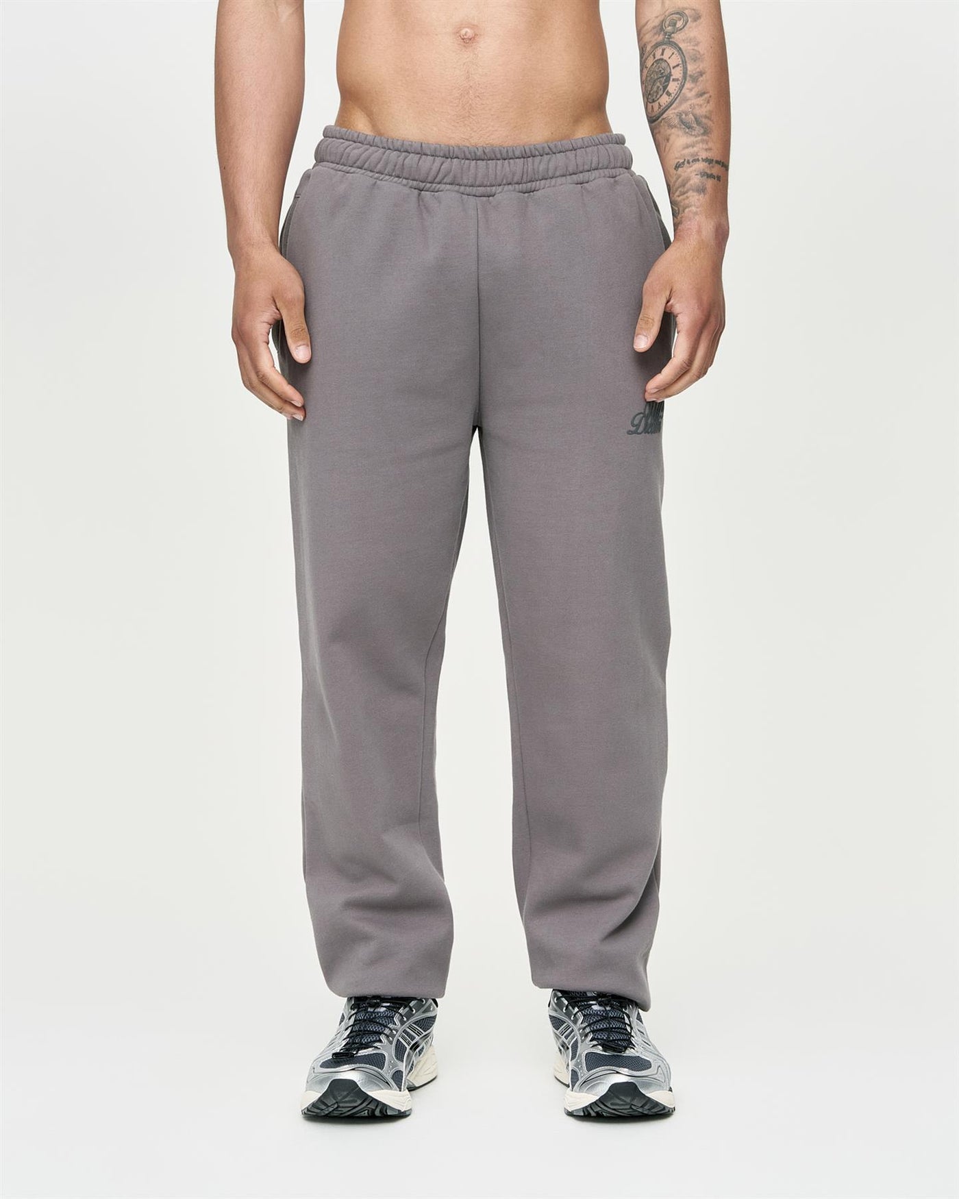Mens Studio Scripted Joggers Mid Grey