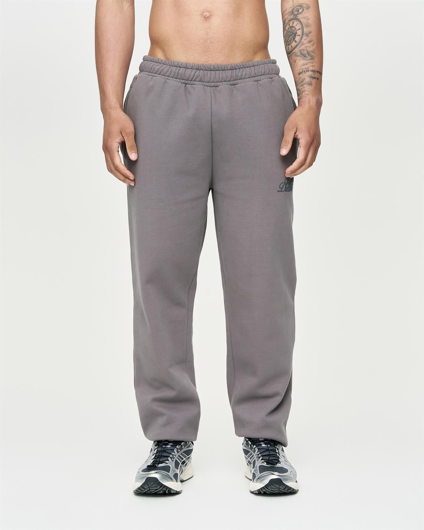 Mens Studio Scripted Joggers Mid Grey