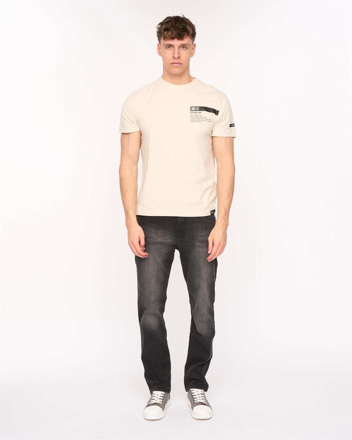 Mens Crestline Straight Leg Jeans Black