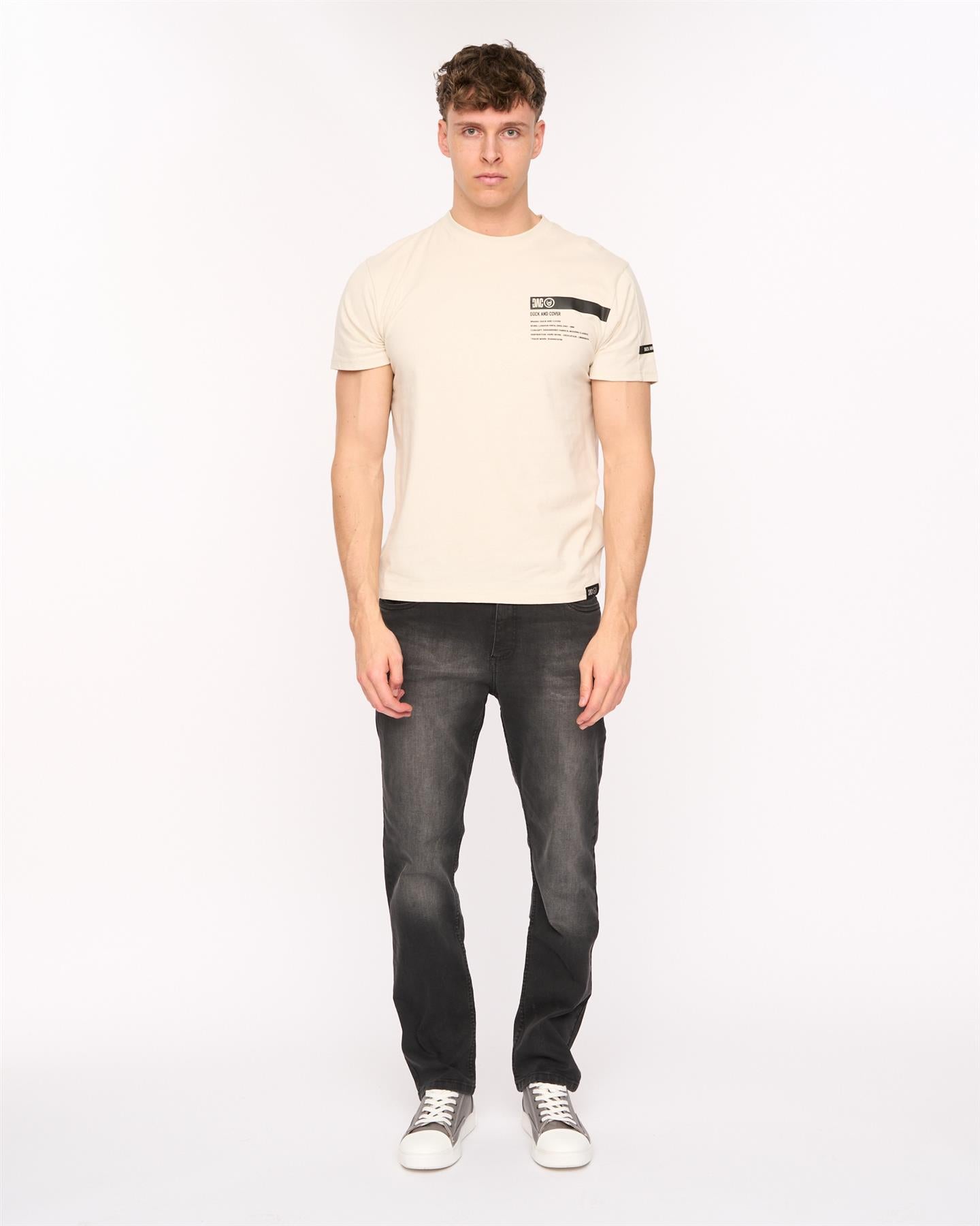 Mens Crestline Straight Leg Jeans Black