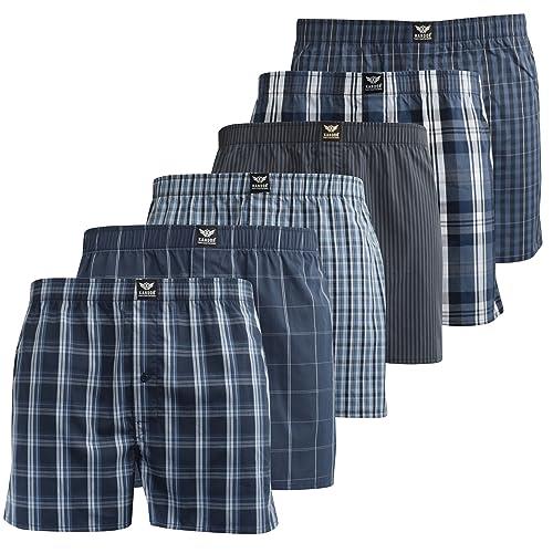 Men's Nightling Woven Boxers 6pk Blue Check