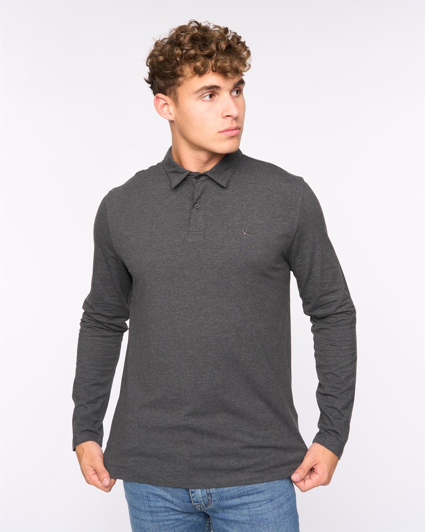 Mens Saperton Long Sleeve Polo 3pk Assorted