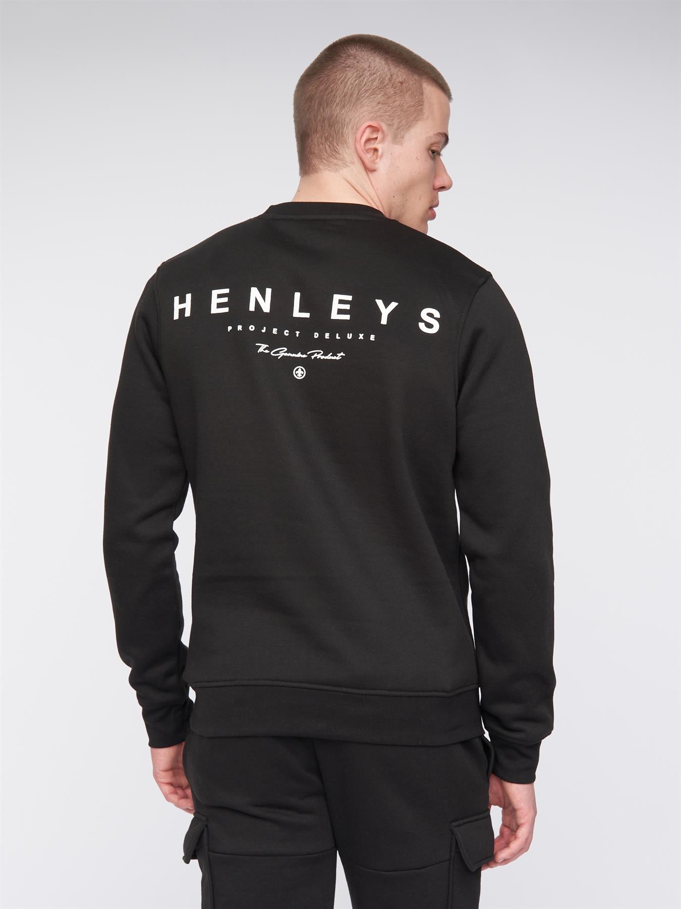 Mens Moorehen Crew Sweat Black