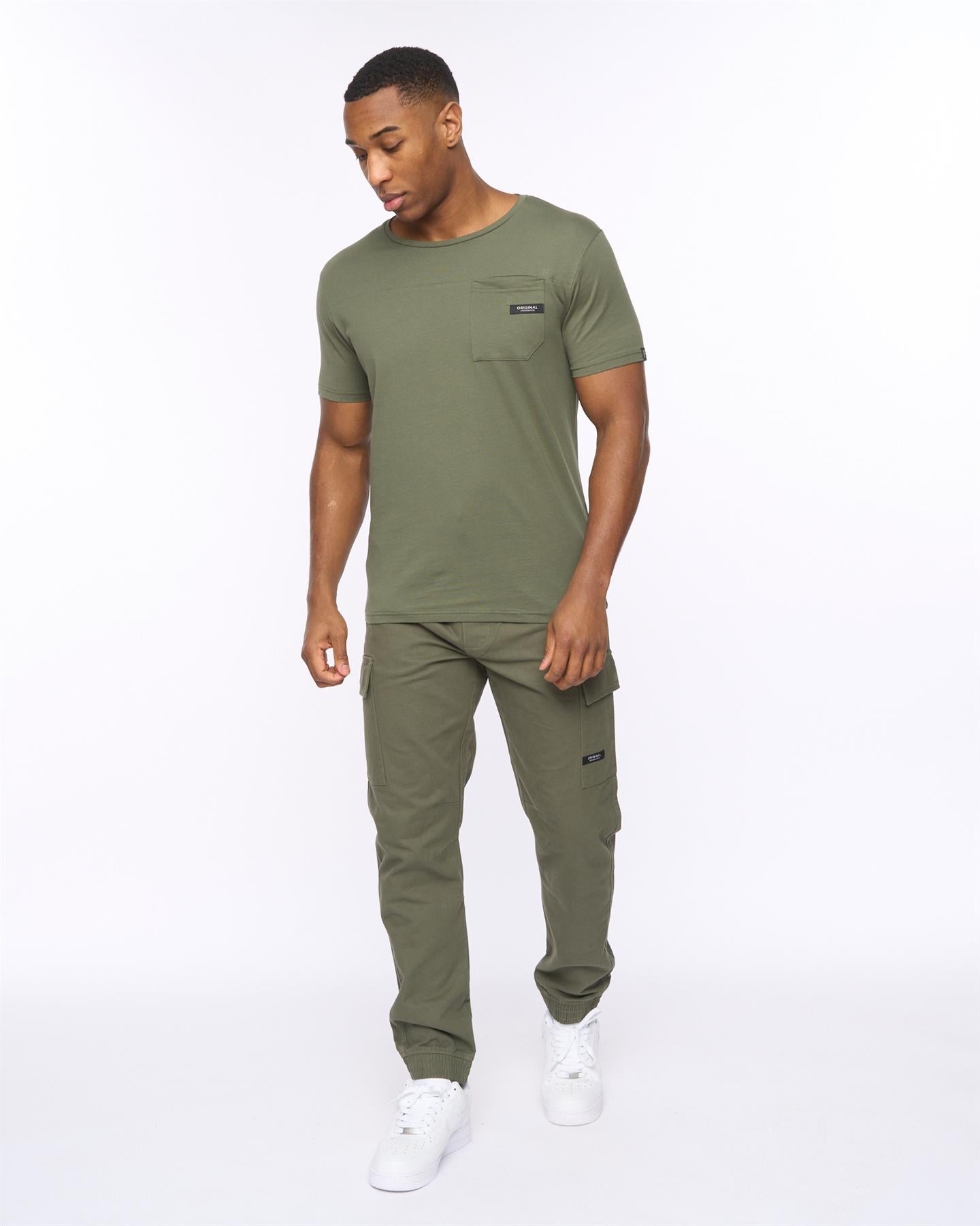 Mens Utilate Elastic Waist Cargos Thyme