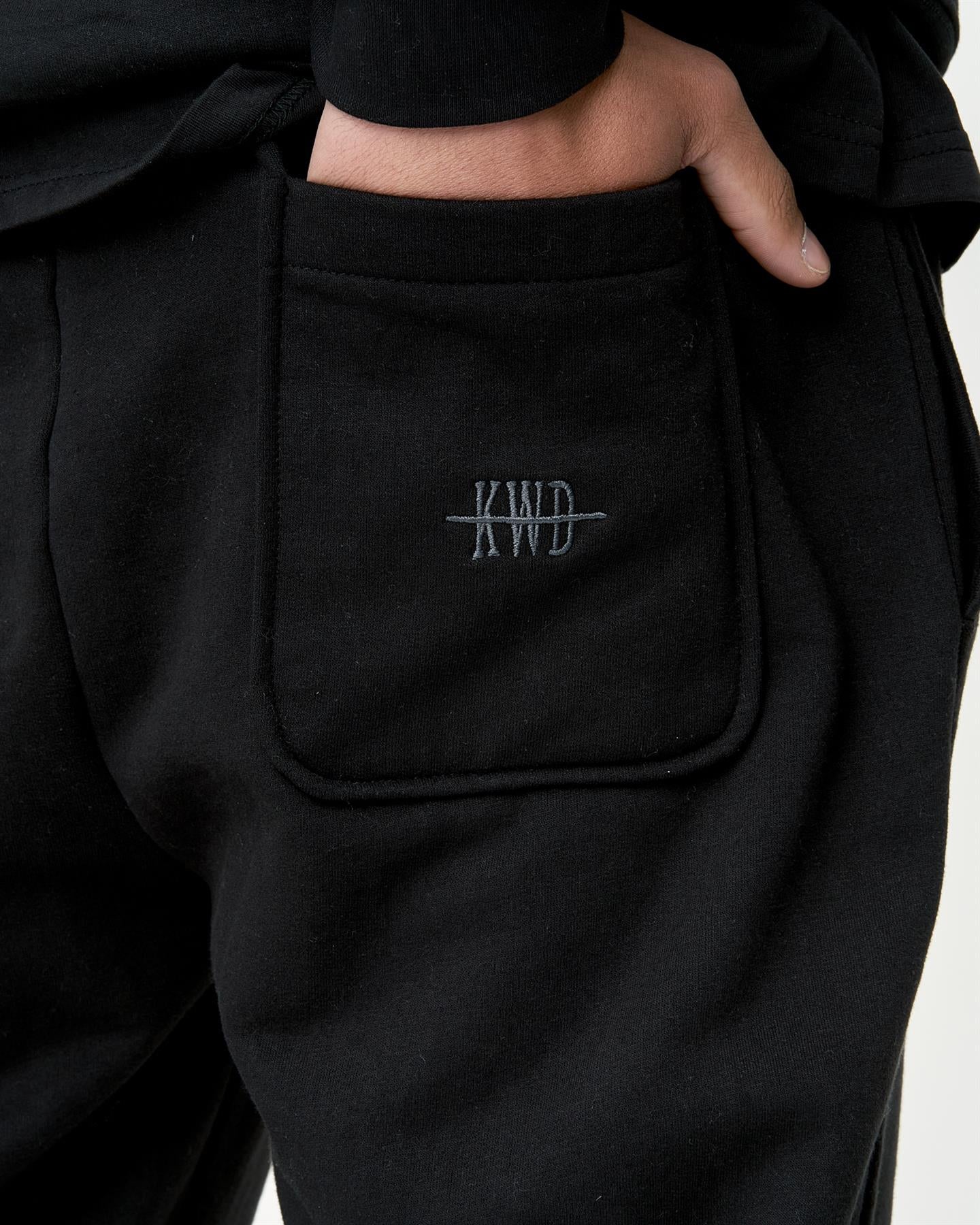Mens Studio Scripted Joggers Black