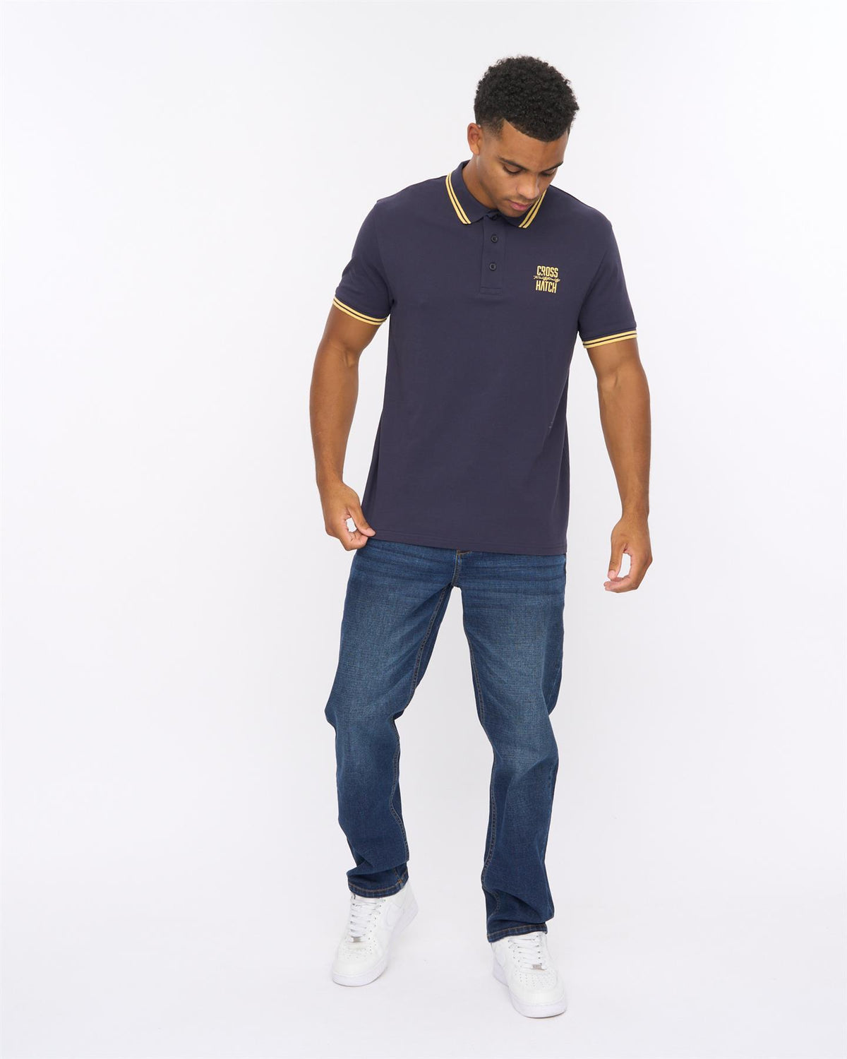 Mens Changra Polo Blue Night