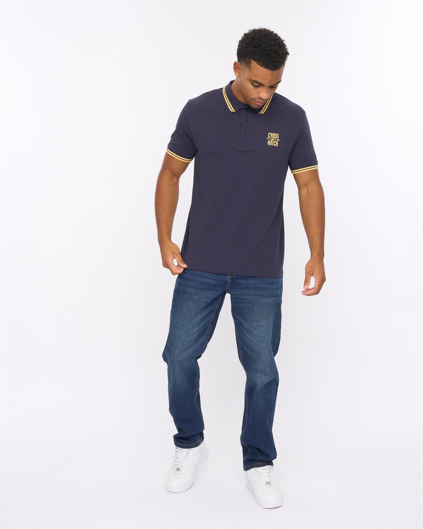Mens Changra Polo Blue Night
