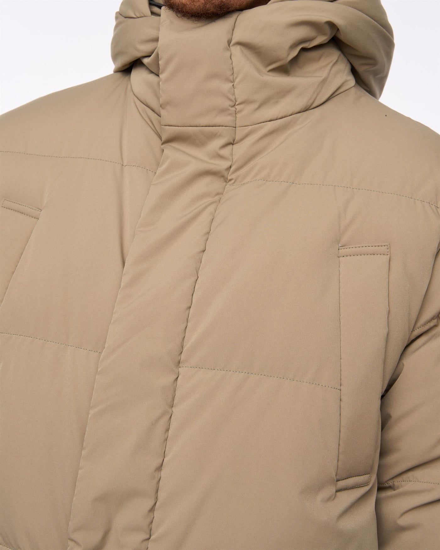 Mens Fletchley Puffer Jacket Beige