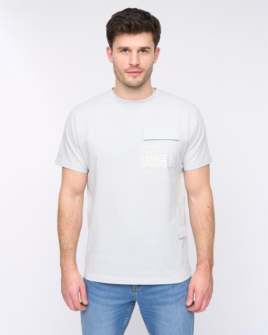 Mens Trentflax T-Shirt Light Blue