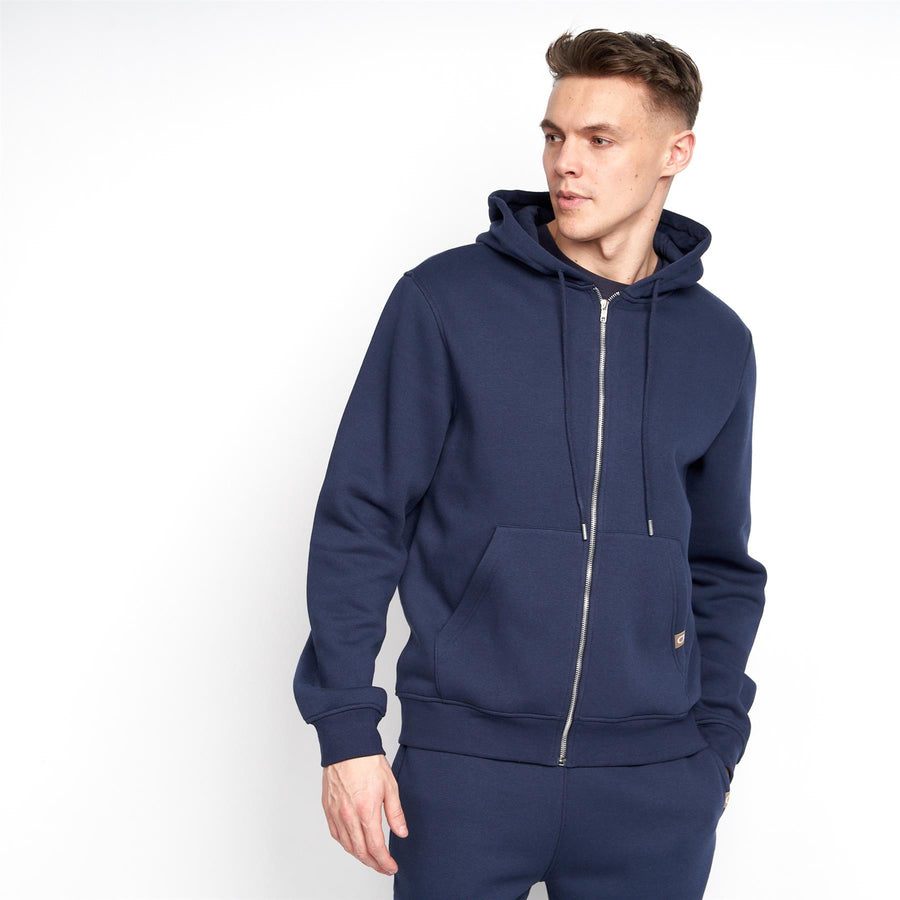 Garret MVE Zip Thru Hoodie Navy