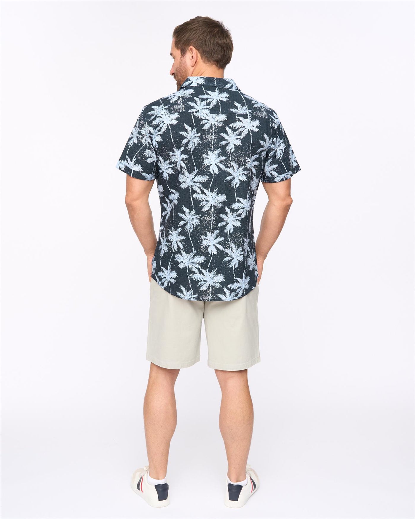 Mens Palmetto Short Sleeve Shirt Black